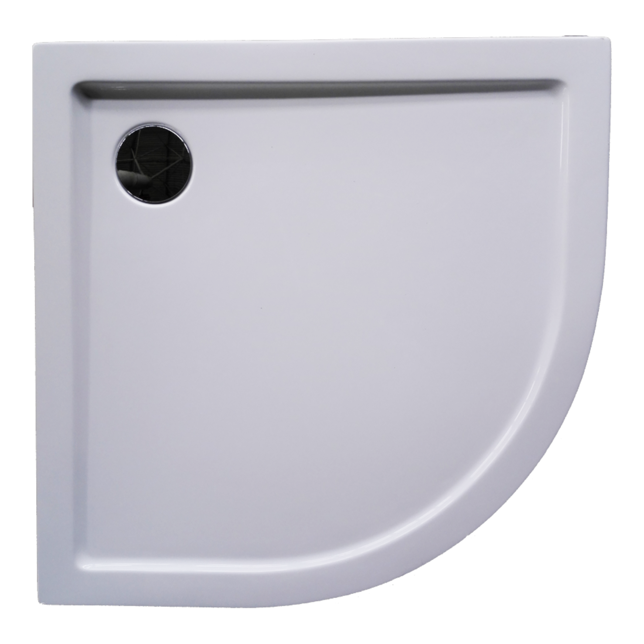 Acrylic round shower cup BORA in 2 different sizes
