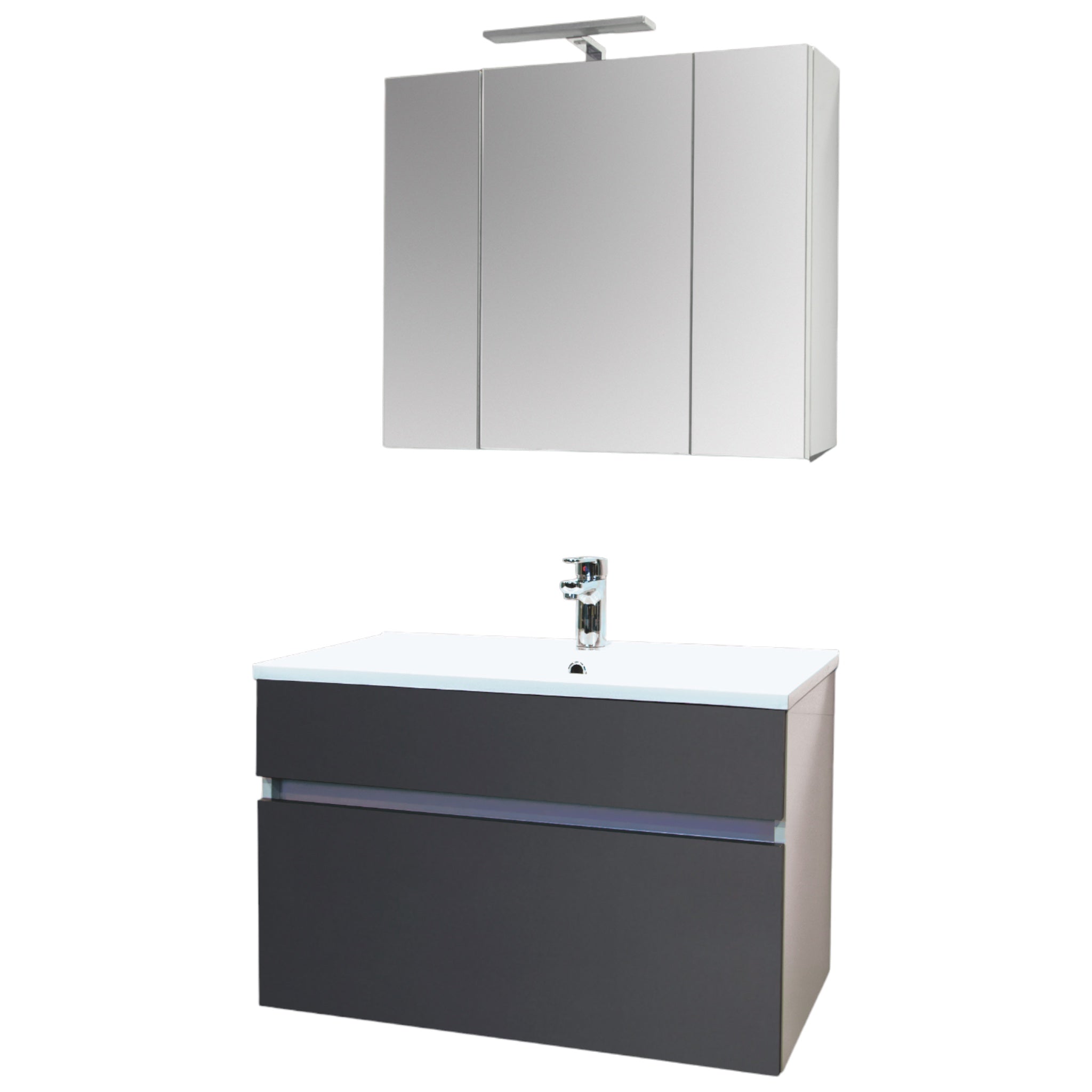 Conjunto de muebles de baño STELLA 80 antracita
