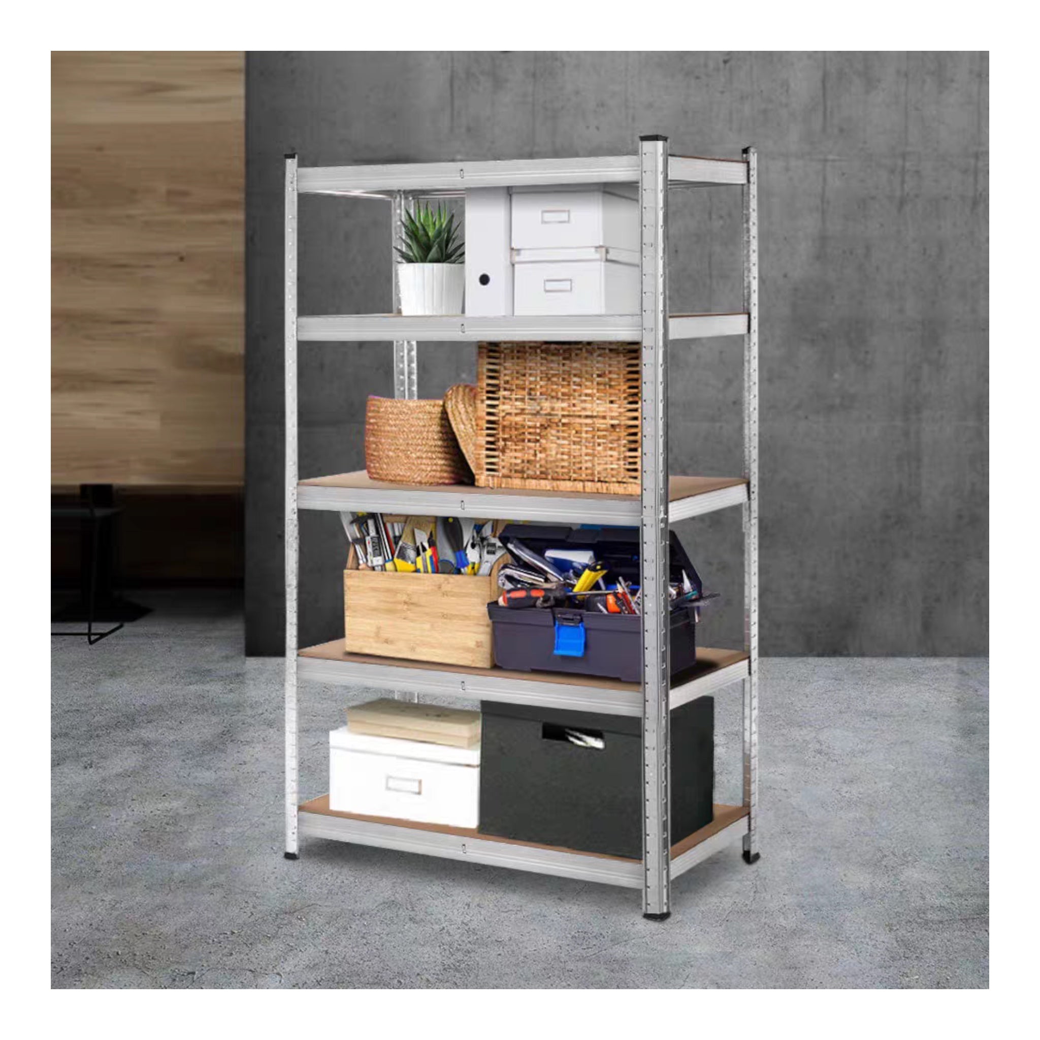 Estante de zinc resistente 90x40x180 cm