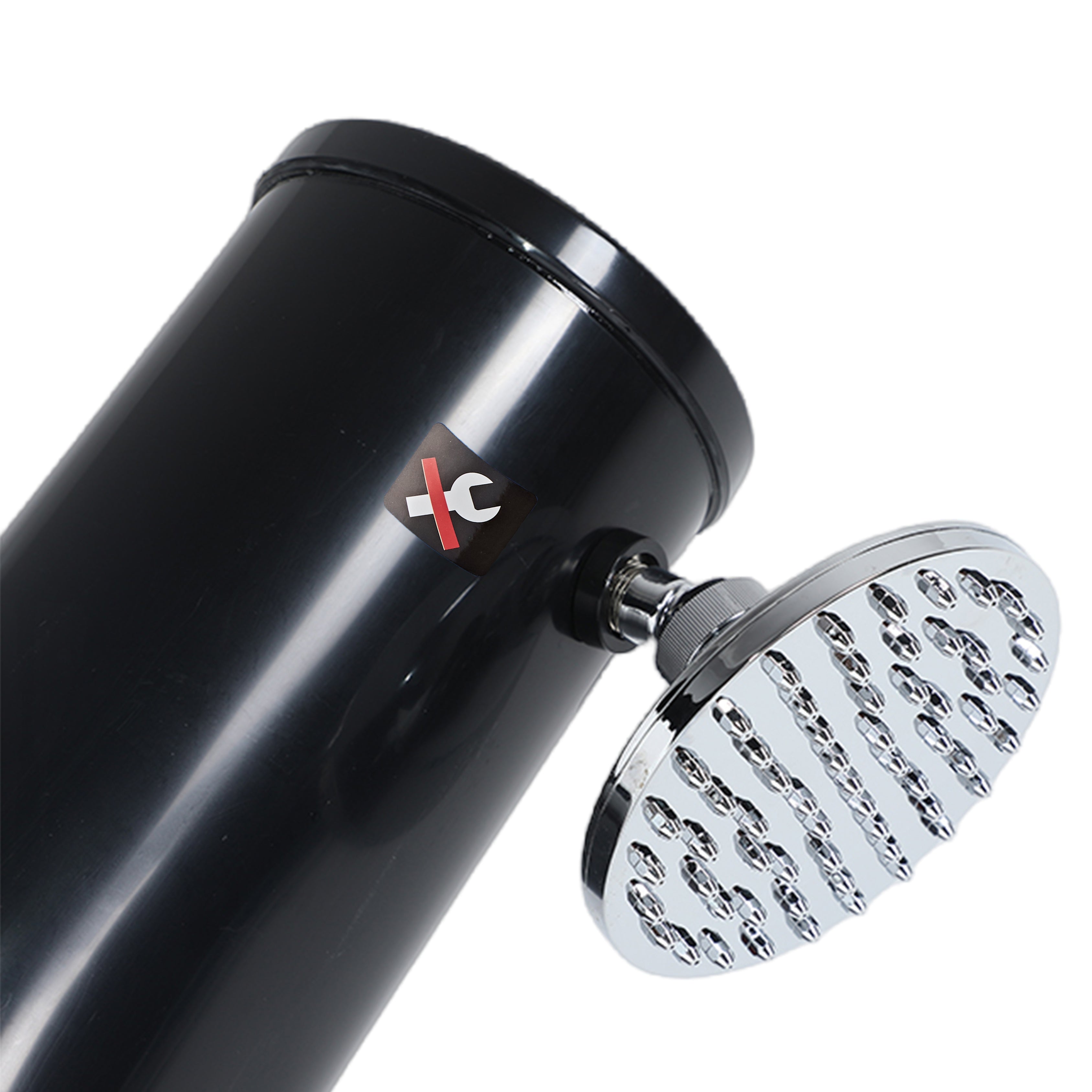 Curved 38L Outdoor Solar Shower – Black