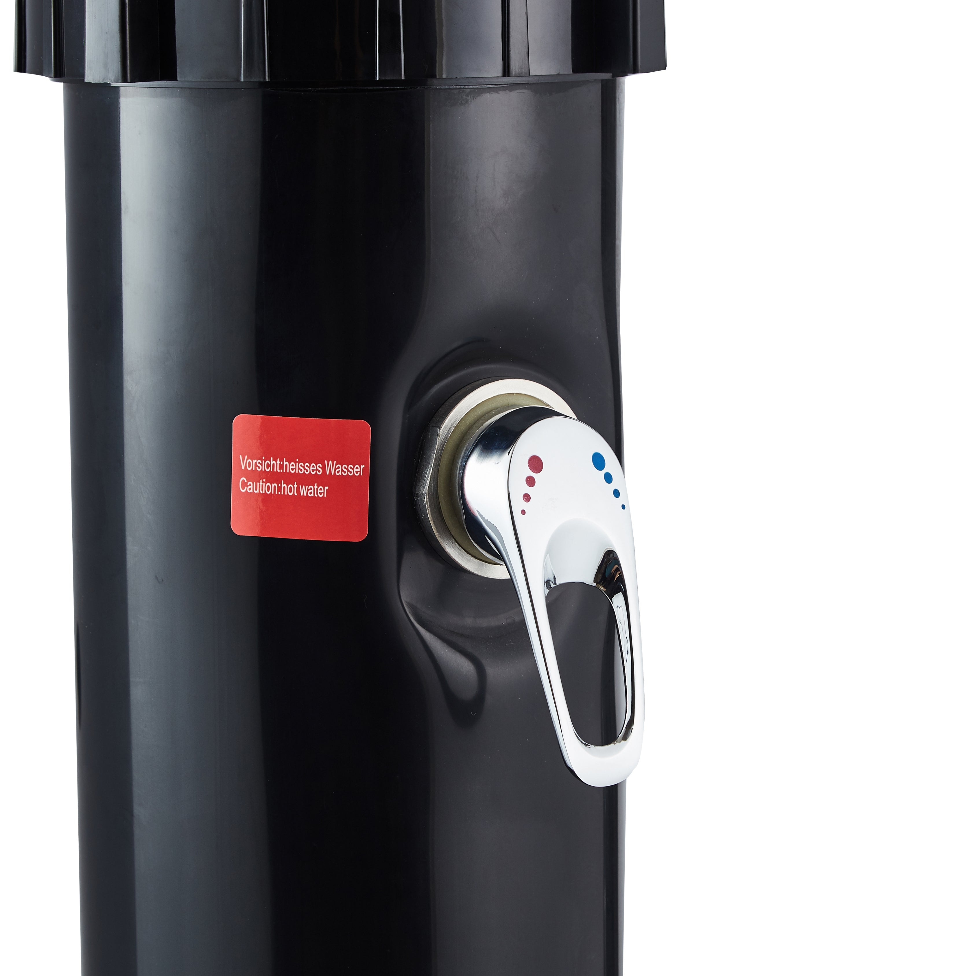 Curved 38L Outdoor Solar Shower – Black