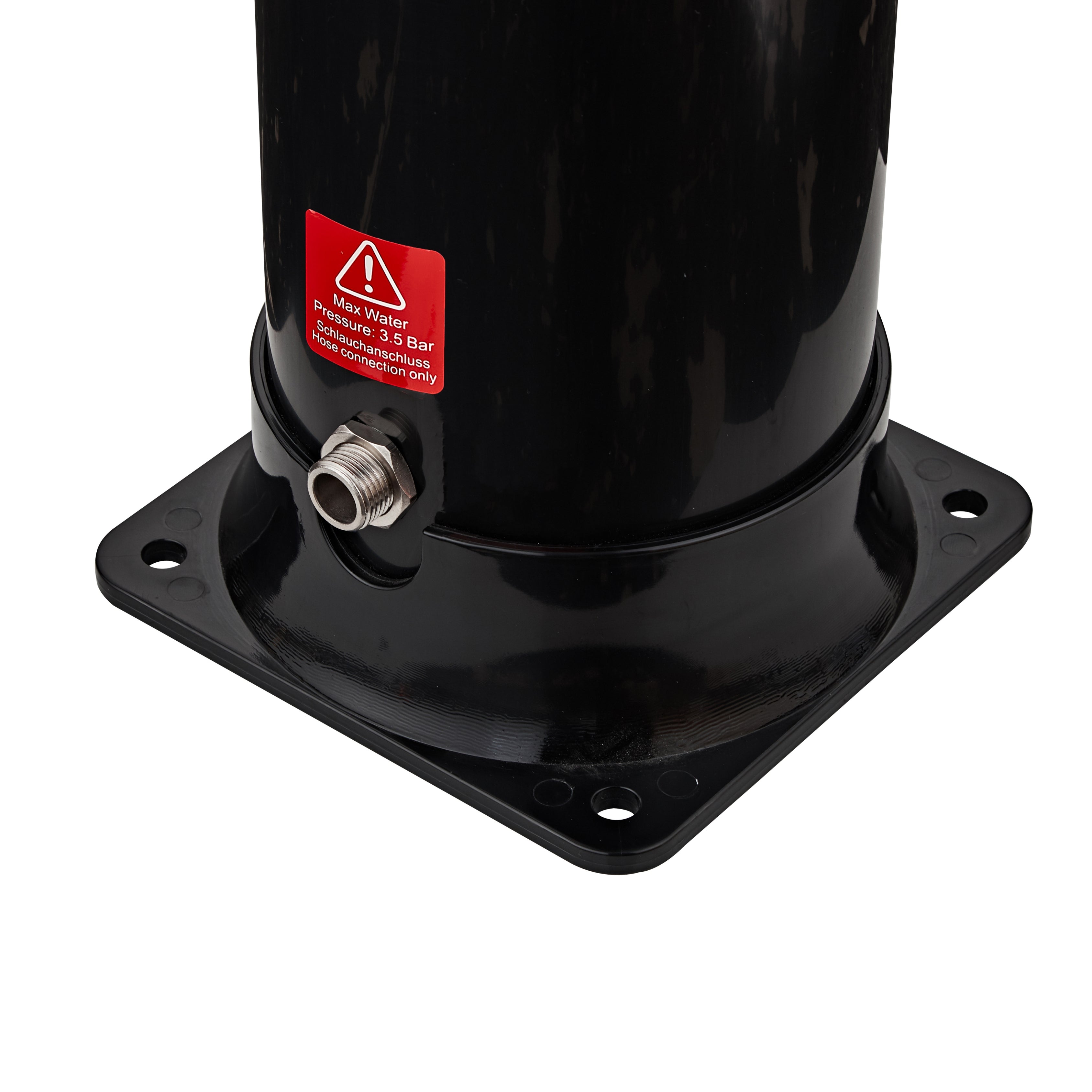Curved 38L Outdoor Solar Shower – Black
