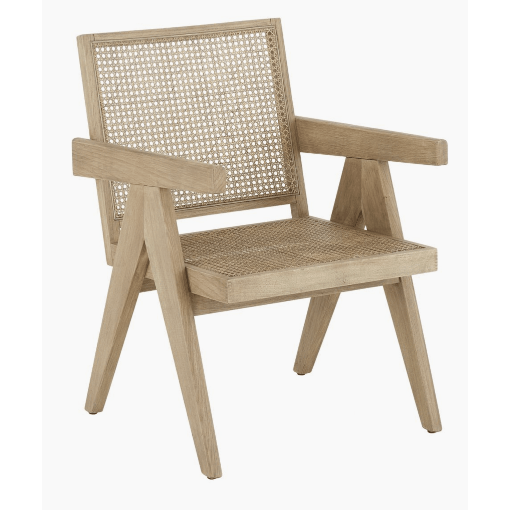 Sillón marrón con tejido vienés
