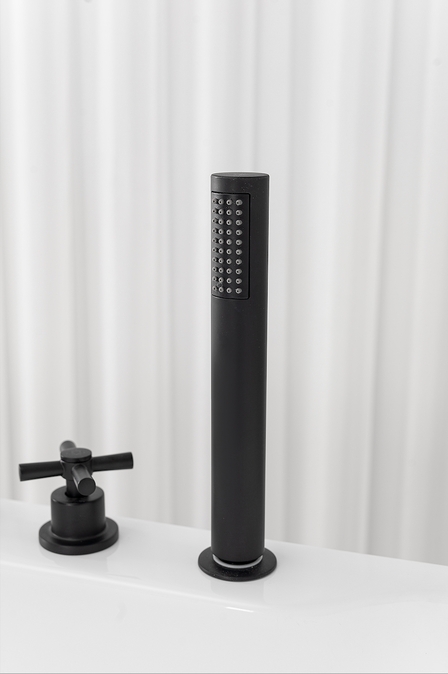Bañera exenta ARUBA negro mate 170x75x58 cm