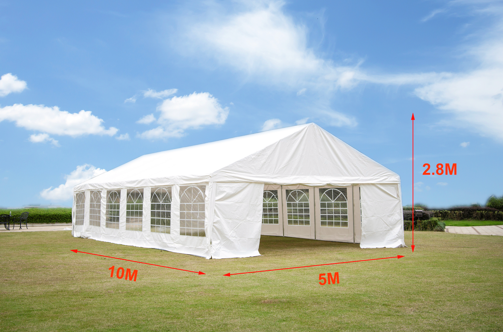 Eventzelt 1000x500x240 cm