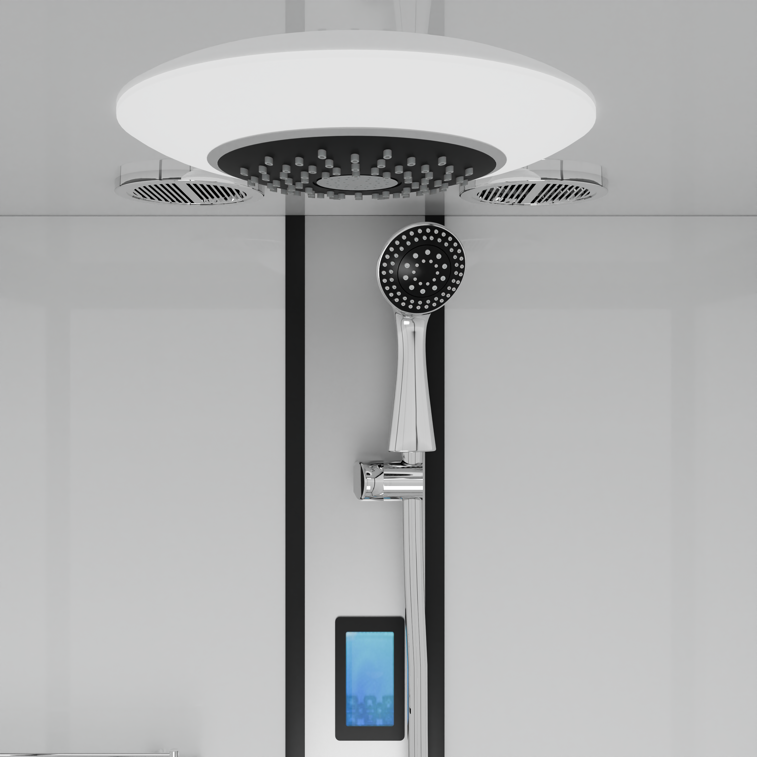 Komplettduschkabine NEW YORK BLACK - mit Schnellmontage 90 x 160 x 215 cm