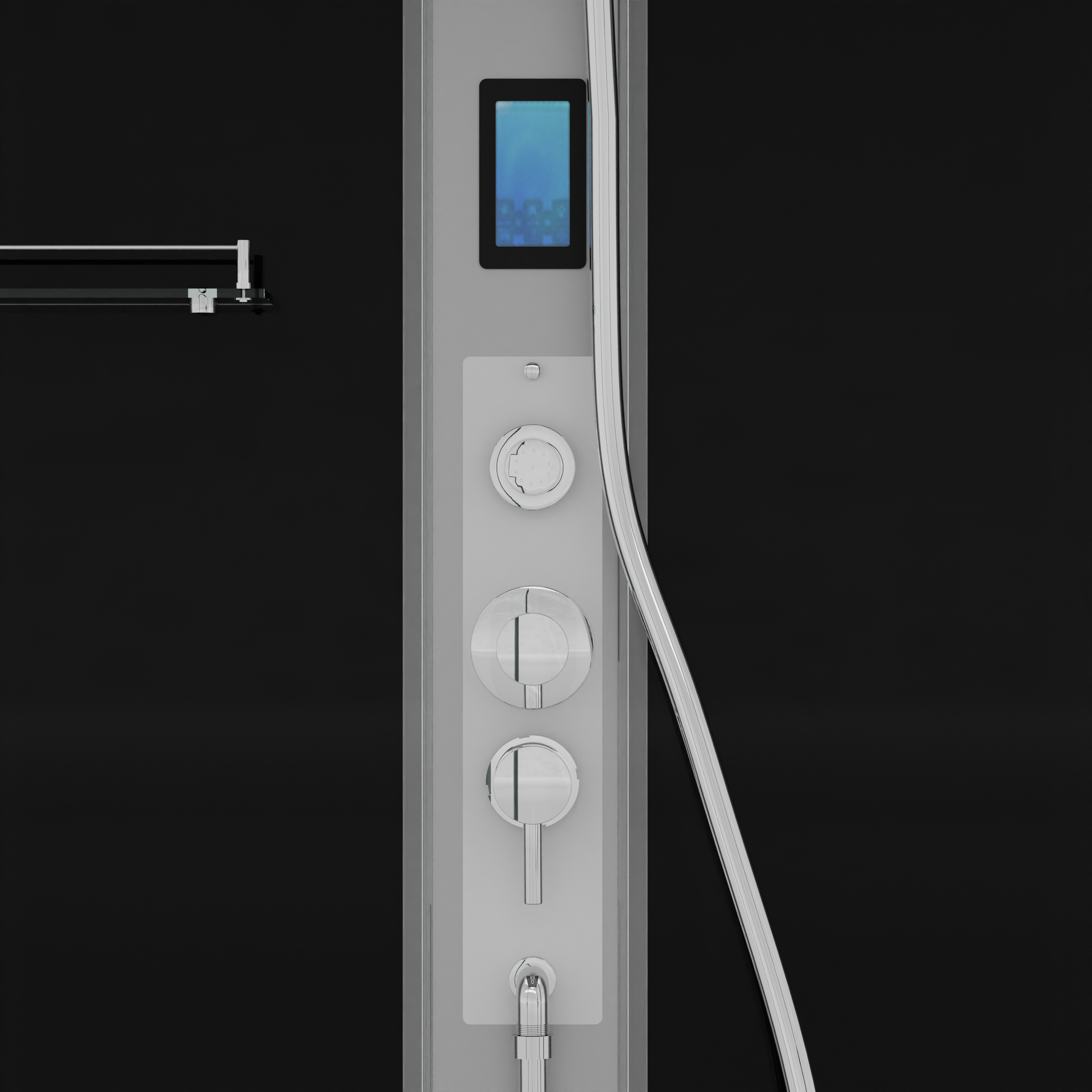 Complete shower enclosure New York - with quick assembly 90 x 160 x 215 cm