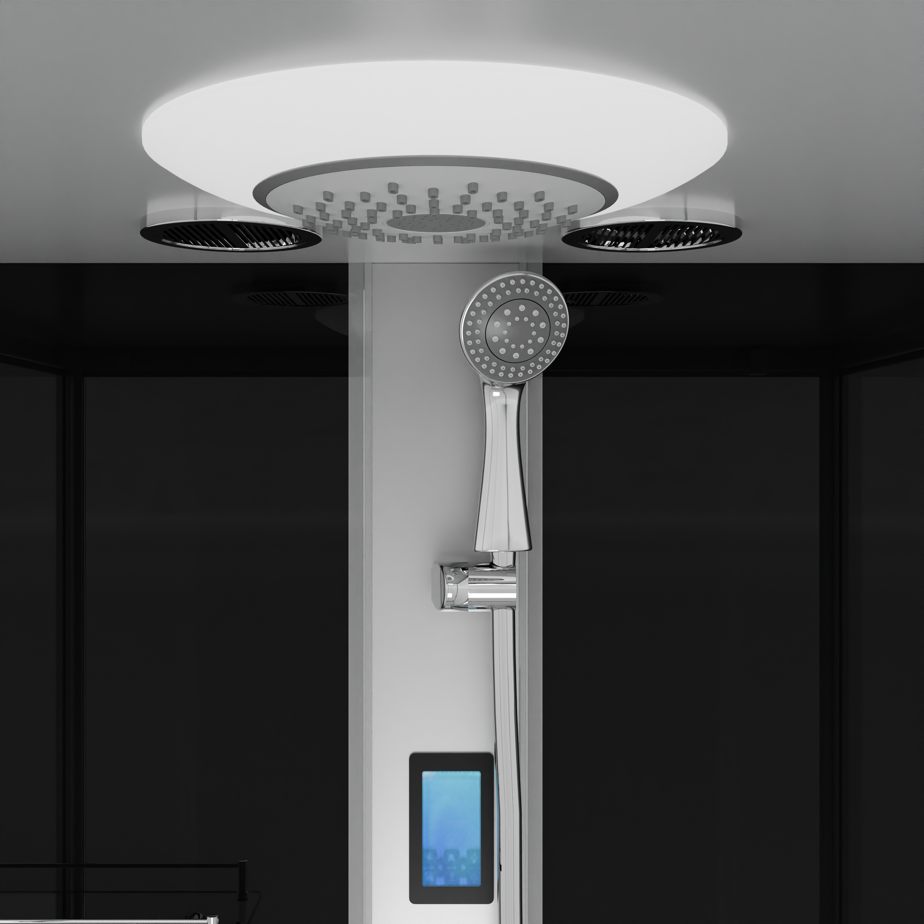 Complete shower enclosure New York - with quick assembly 90 x 160 x 215 cm