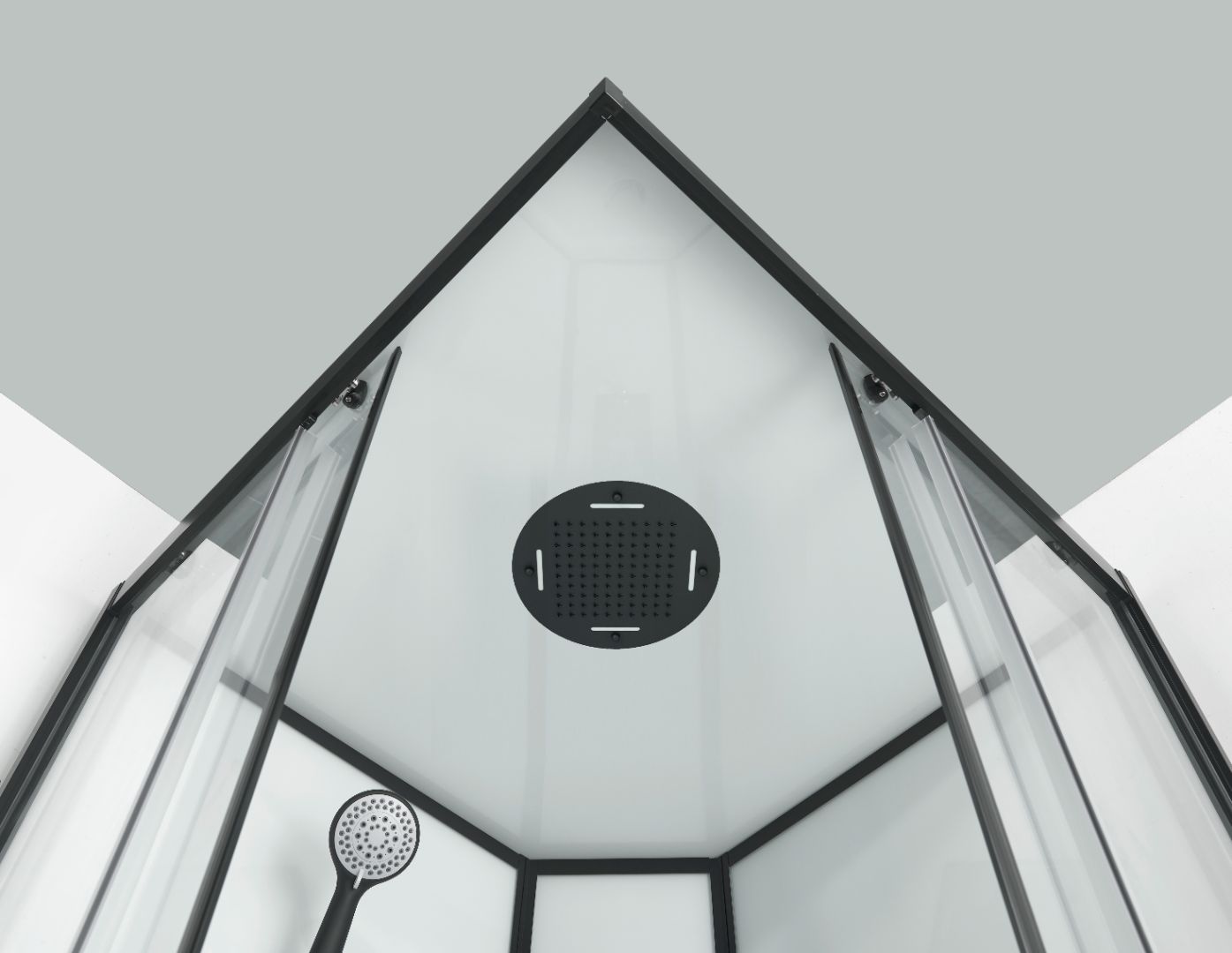 Komplettduschkabine SOHO SKY 2 mit Schnellmontage 90x90x225 cm