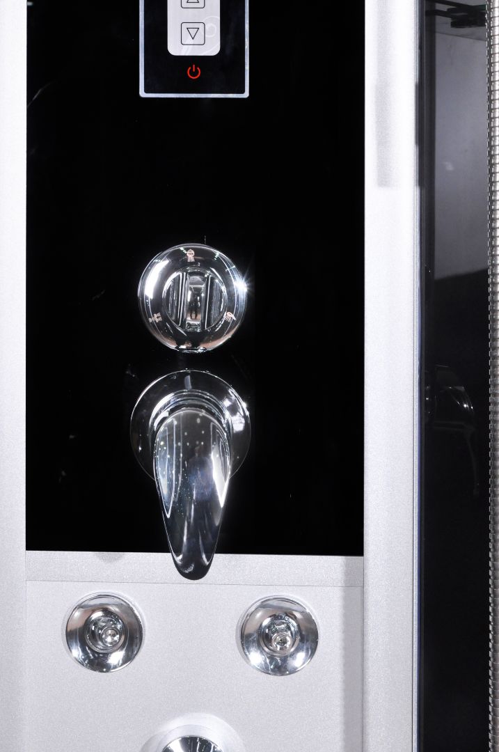 Komplettduschkabine SCALA BLACK mit Schnellmontage 90x90x215 cm