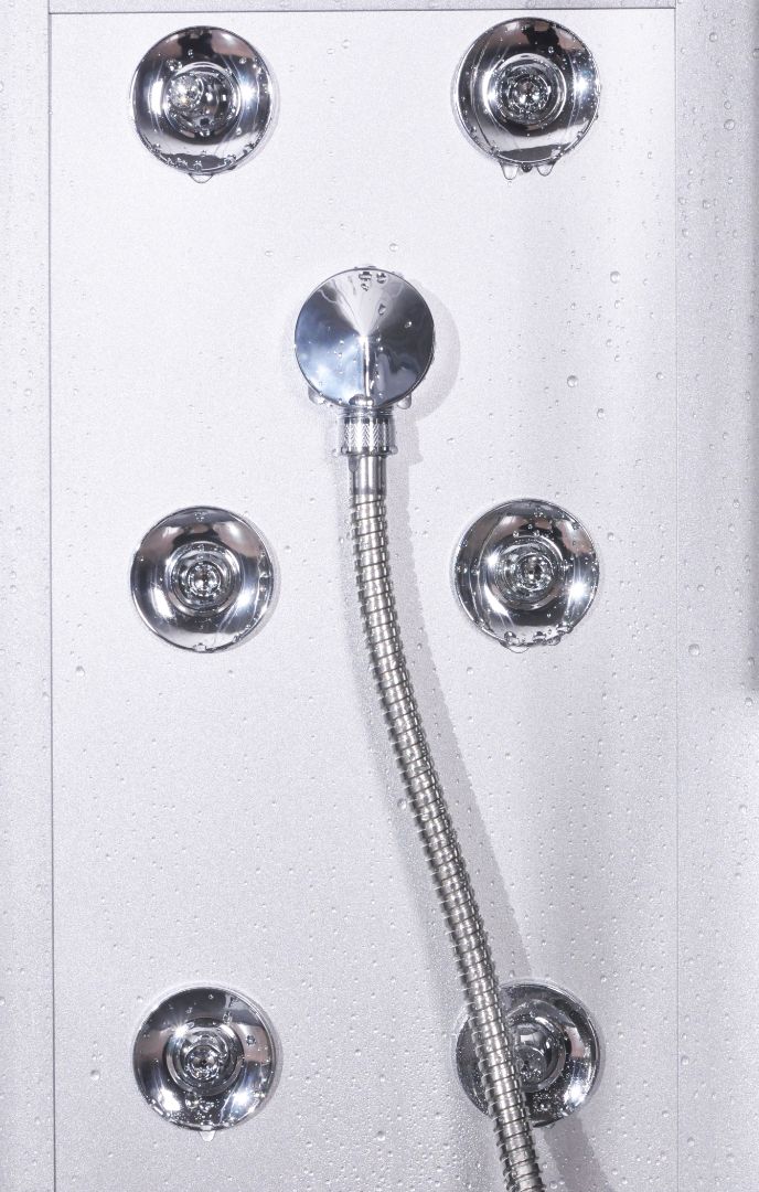 Komplettduschkabine SCALA BLACK mit Schnellmontage 90x90x215 cm