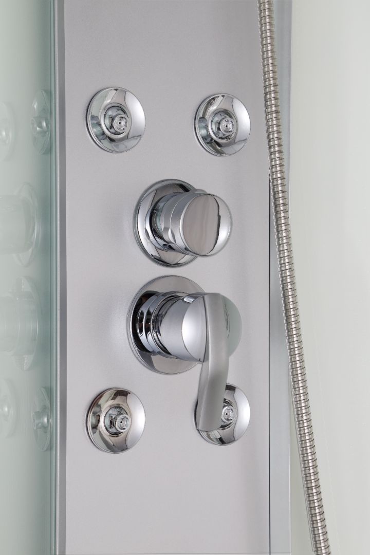 Komplettduschkabine RELAX BLACK 90x90x215 cm