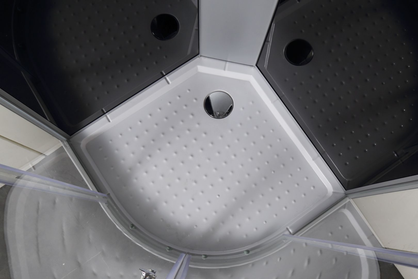 Komplettduschkabine RELAX BLACK 90x90x215 cm