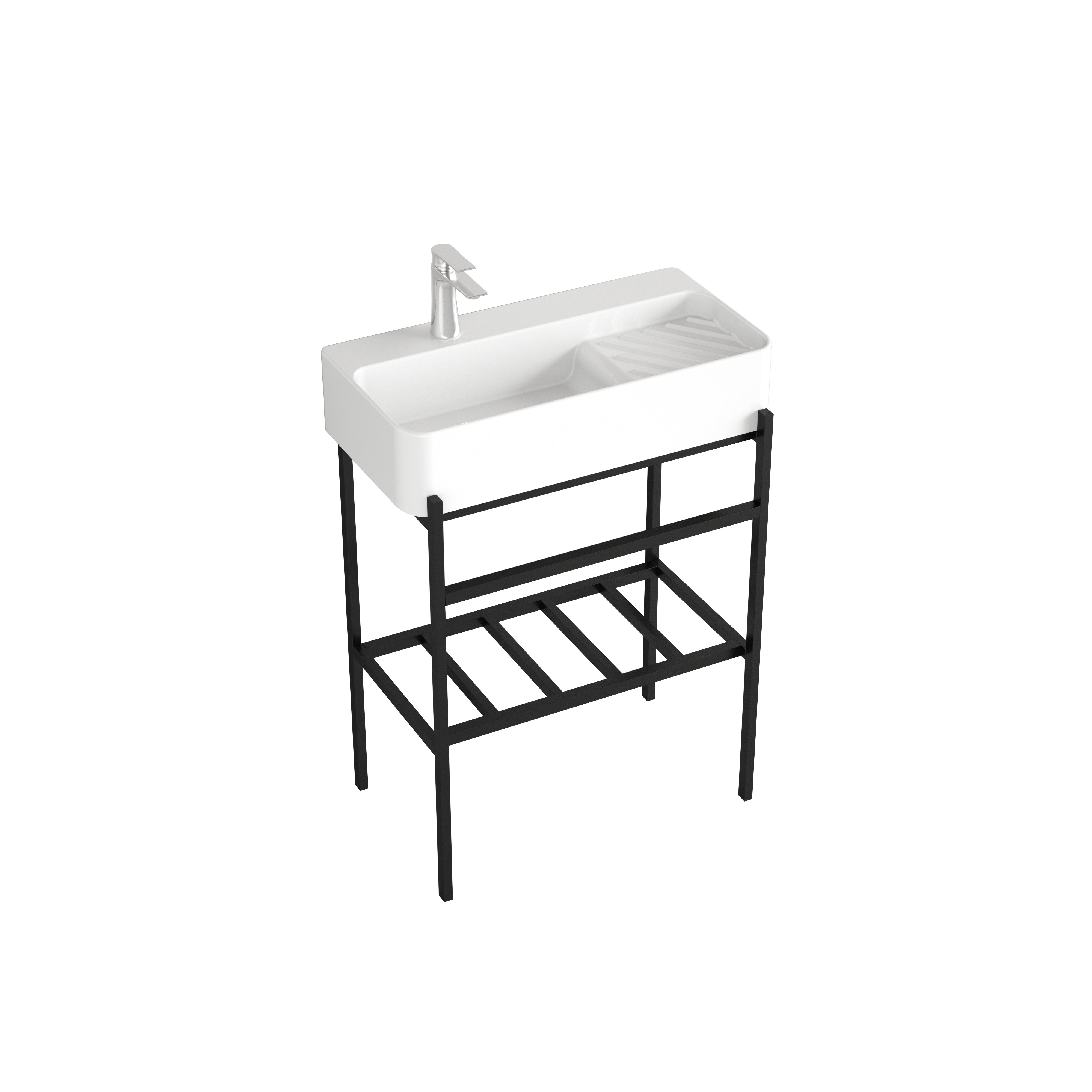 Conjunto de consola de lavabo DELTA 60 con patas