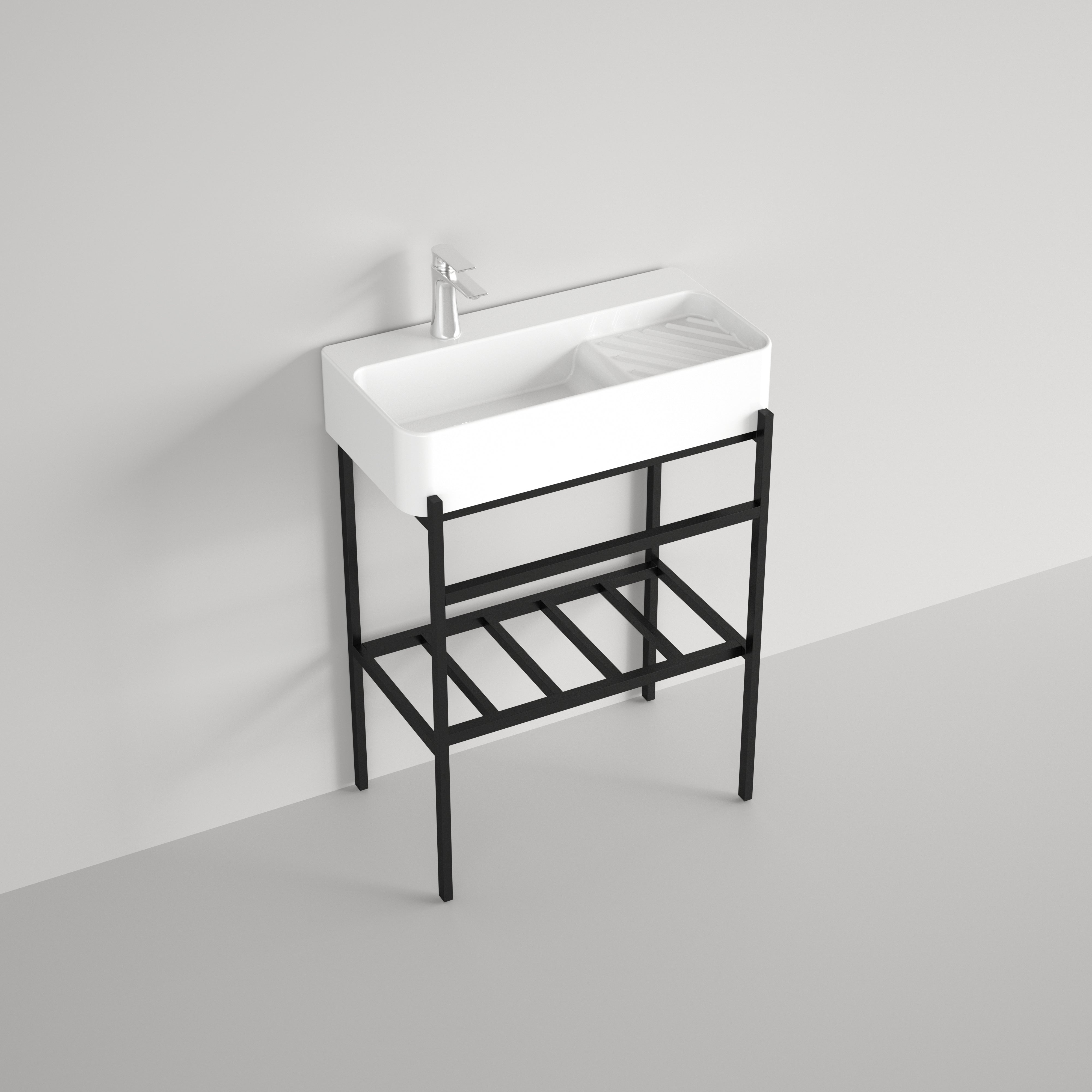 Conjunto de consola de lavabo DELTA 60 con patas