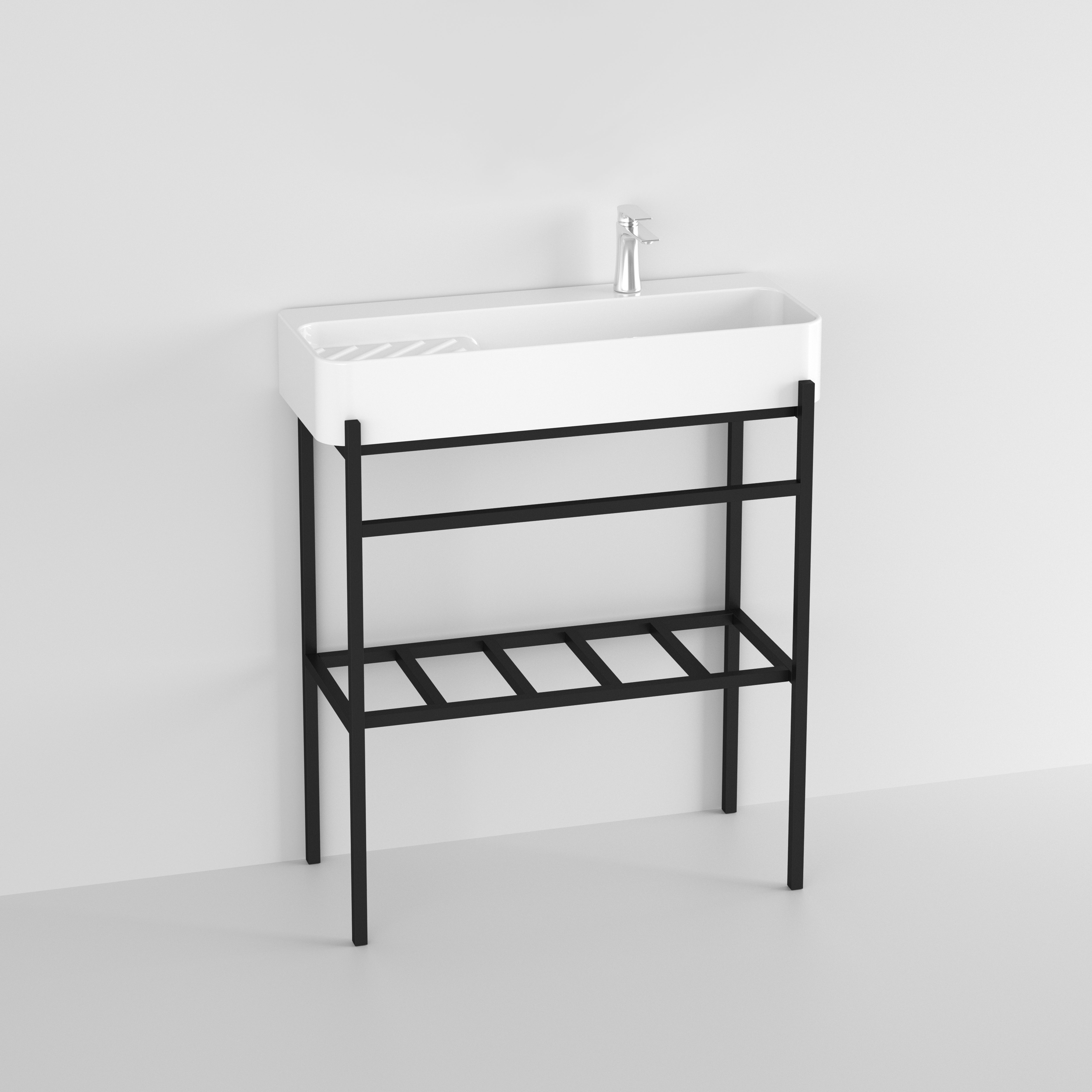 Conjunto de consola de lavabo DELTA 80 con patas