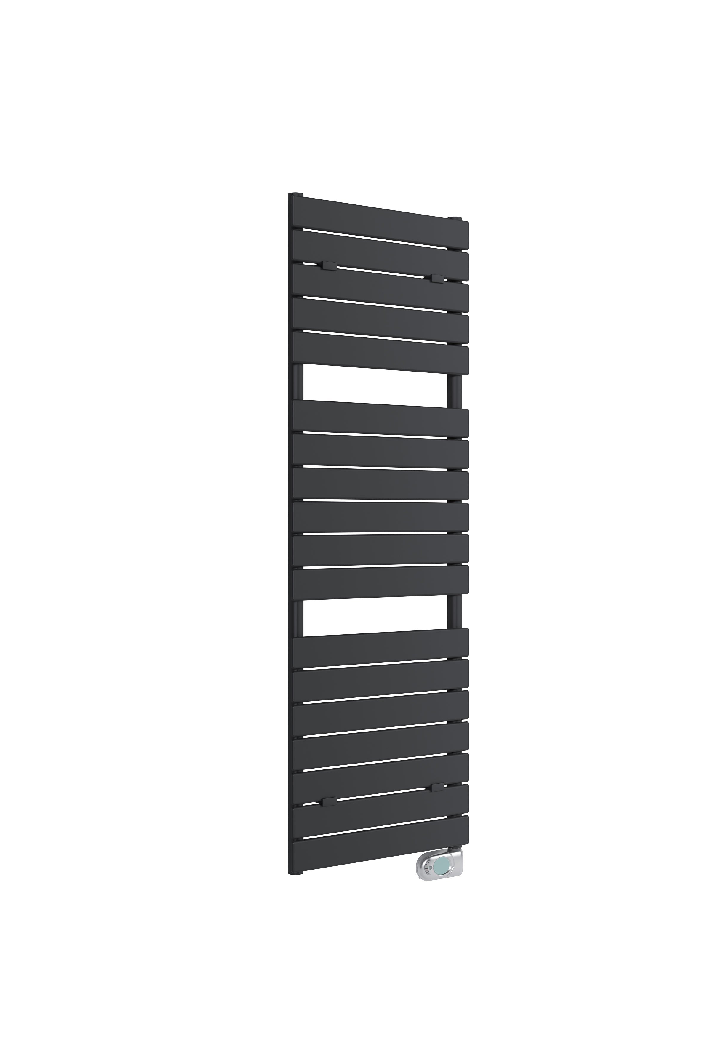Design radiator E-Pisa, matt black, 1512 x 500 mm