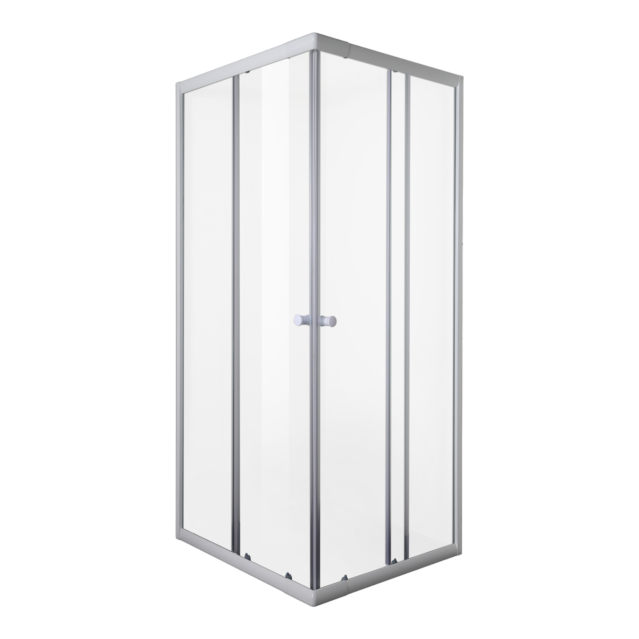 Cabina de ducha de esquina SANODUSCH 78,5-90x78,5-90x190 cm | vidrio transparente