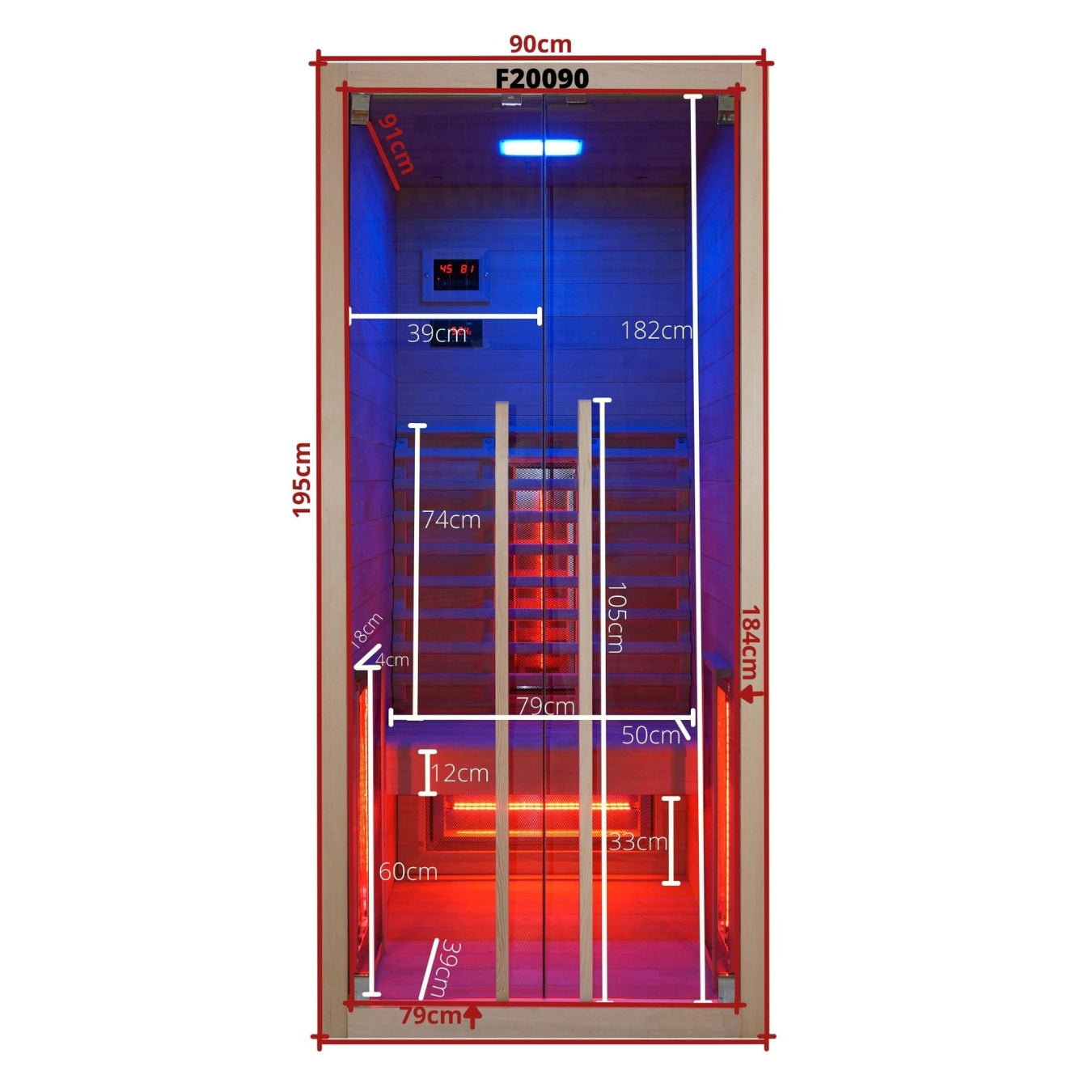 Infrared cabin FYN 1 for 1 person