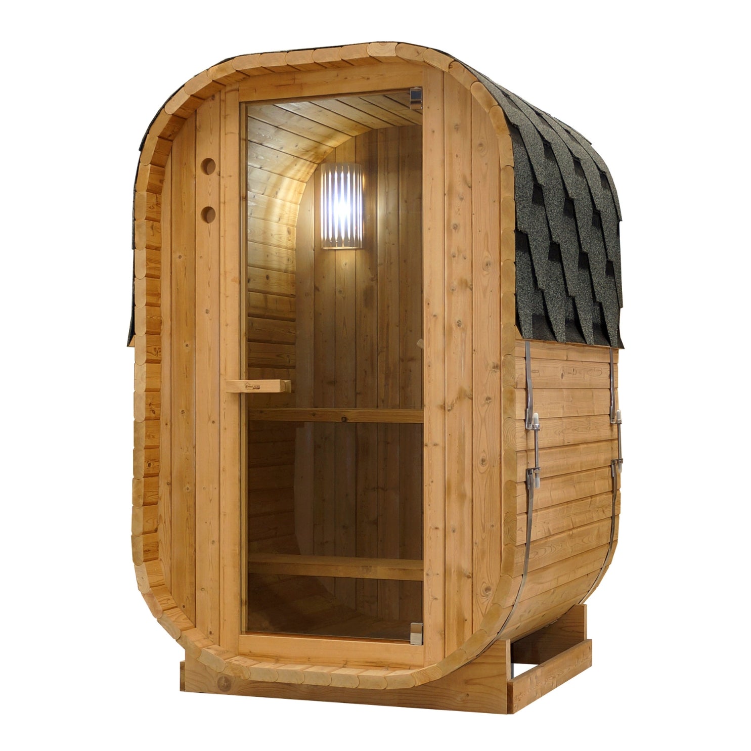 Outdoor Fasssauna LINDHOLM für 1-2 Personen