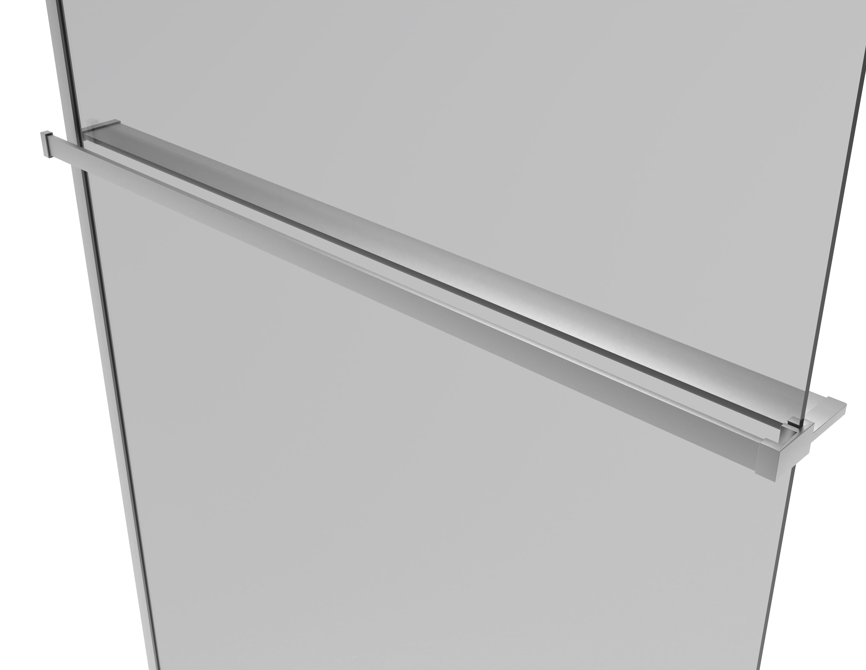 Toallero + estante para WALK IN aluminio cromado 120 cm