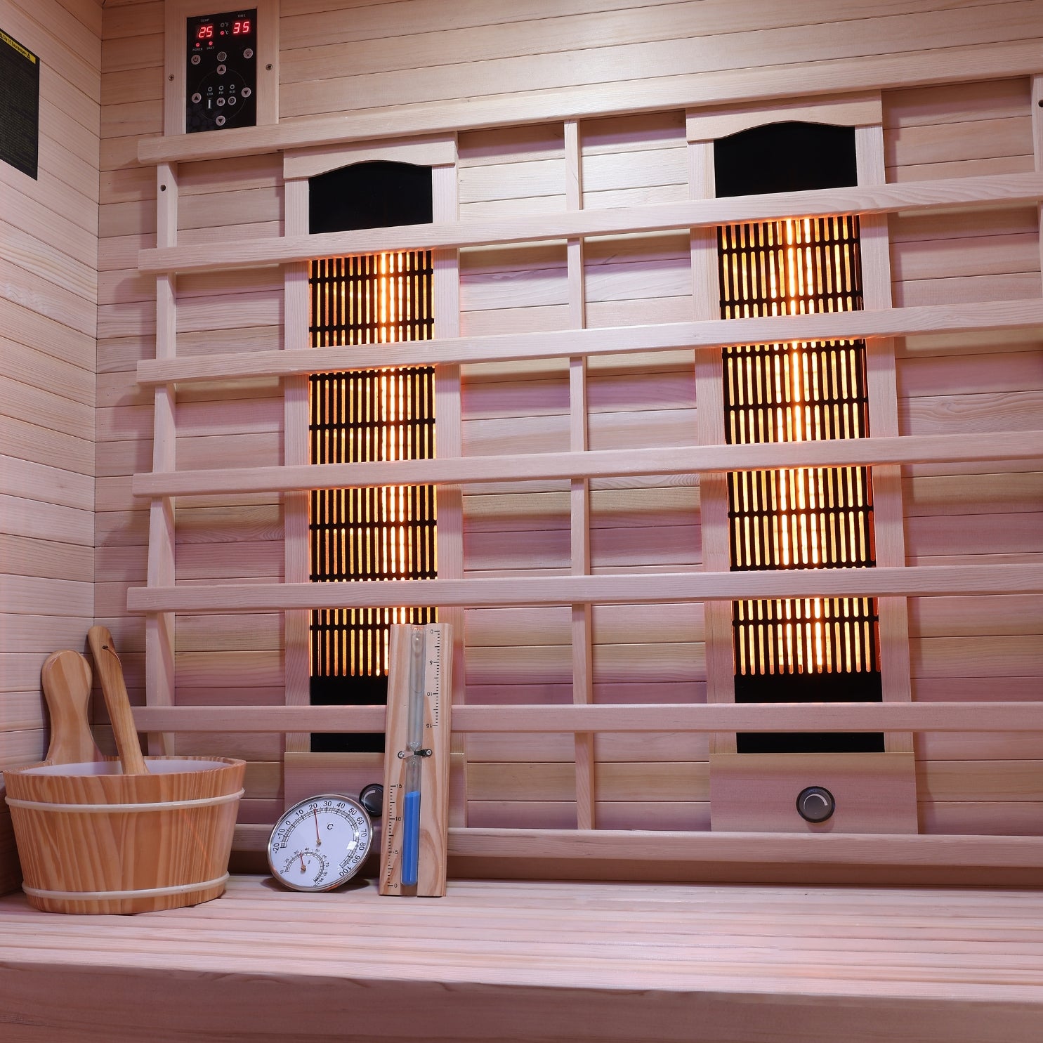 Sauna de infrarrojos y finlandesa TWINCOMBI para 2 personas