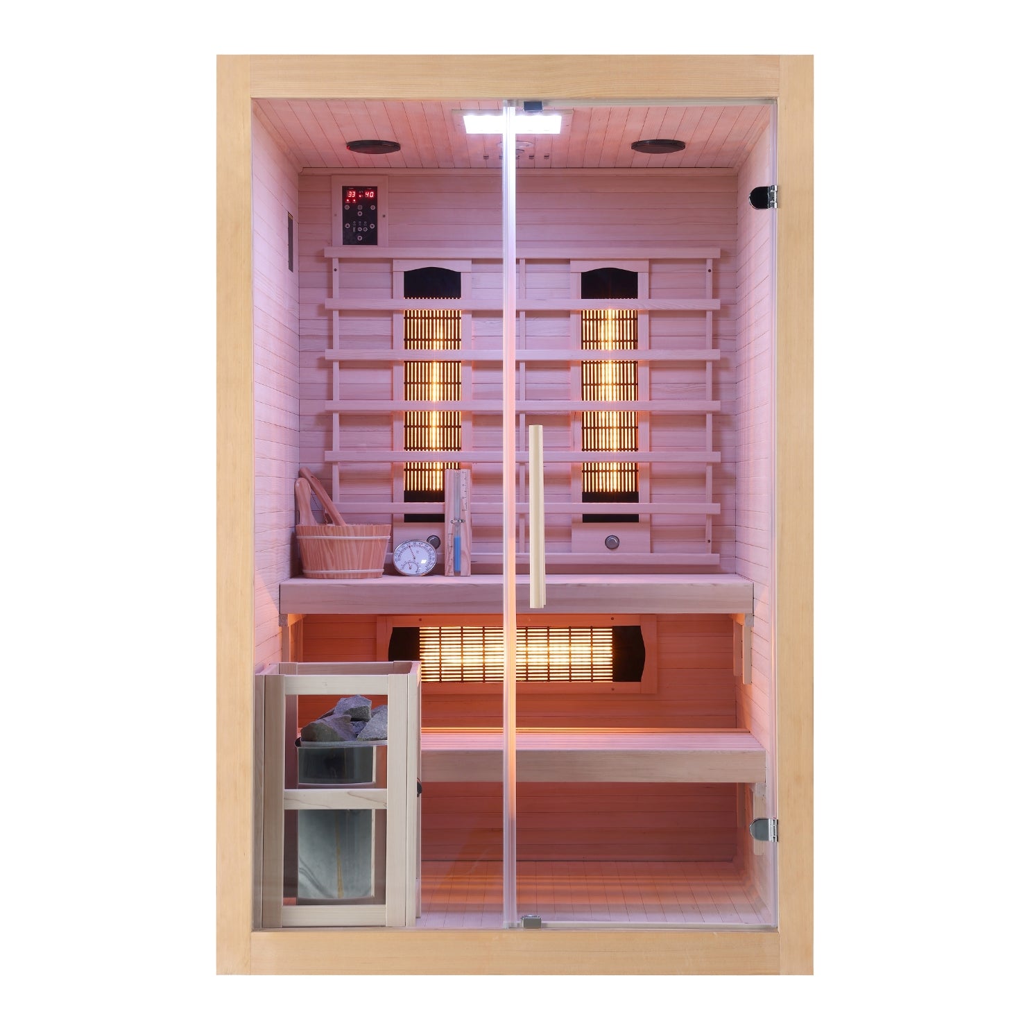 Sauna de infrarrojos y finlandesa TWINCOMBI para 2 personas