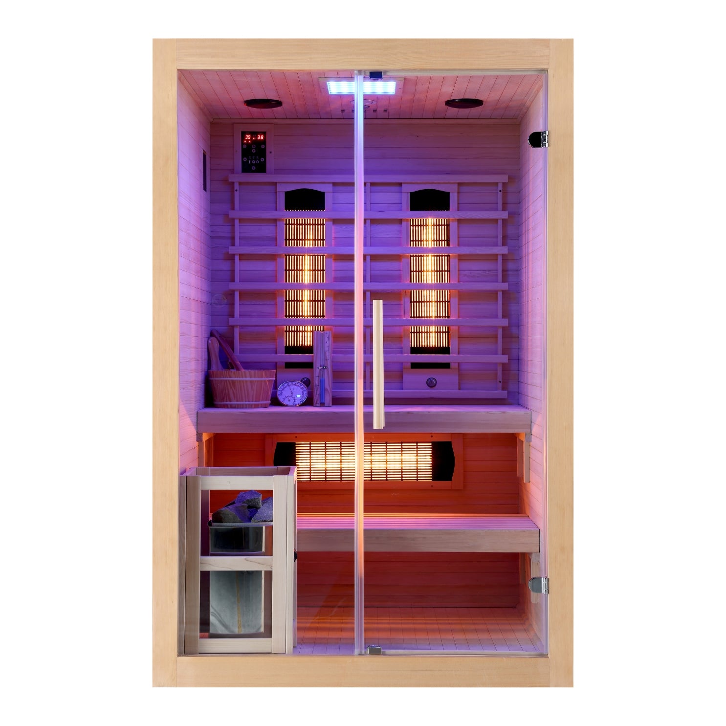 Sauna de infrarrojos y finlandesa TWINCOMBI para 2 personas