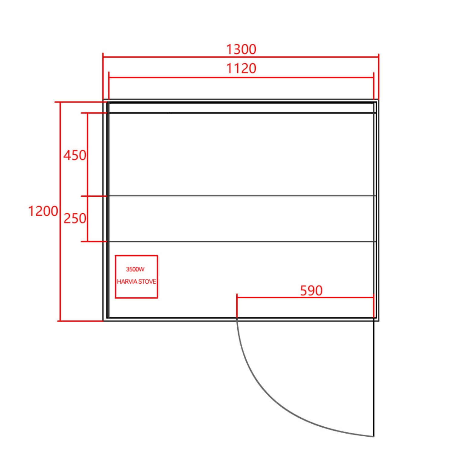 Finnish sauna PANORAMA | for 2 people