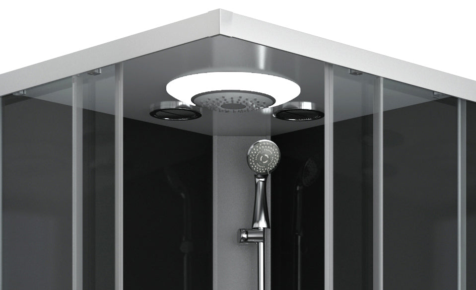 Cabina de ducha completa Miami - con montaje rápido 90 x 90 x 215 cm
