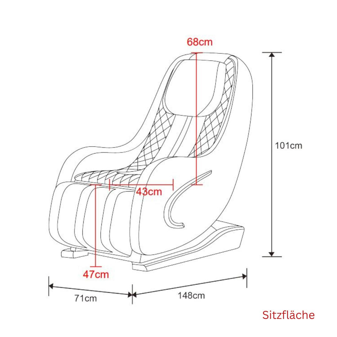 Luxury massage chair black