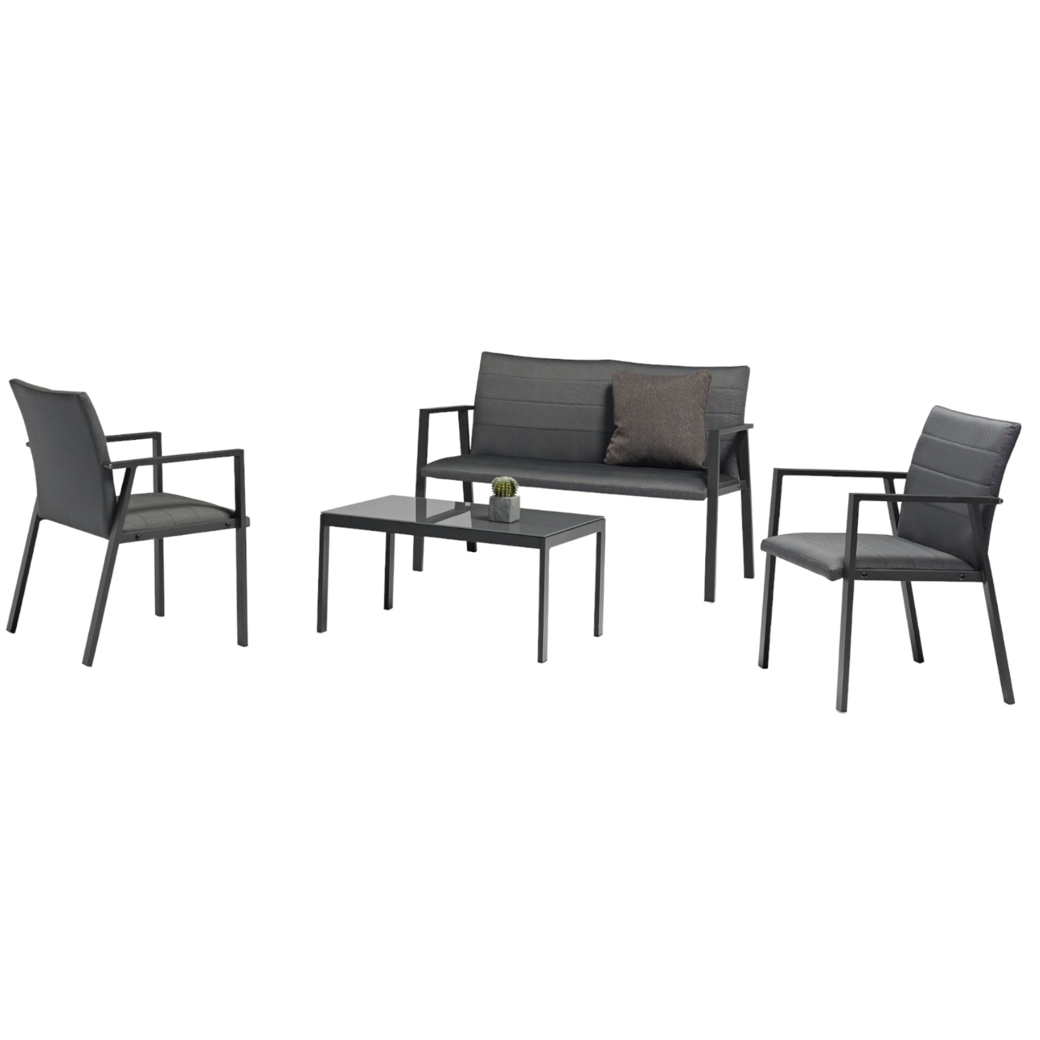 Conjunto de salón de jardín Ibiza 4 piezas