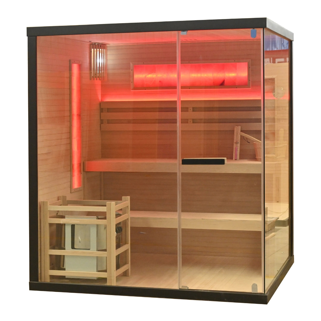Sauna de piedra salina LUXOR 2 | para 3 personas