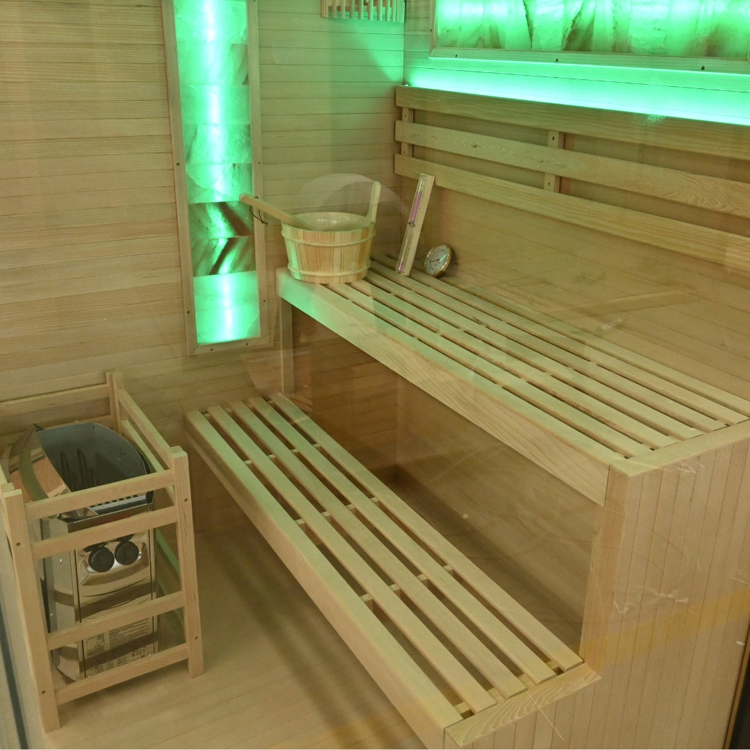 Sauna de piedra salina LUXOR 2 | para 3 personas