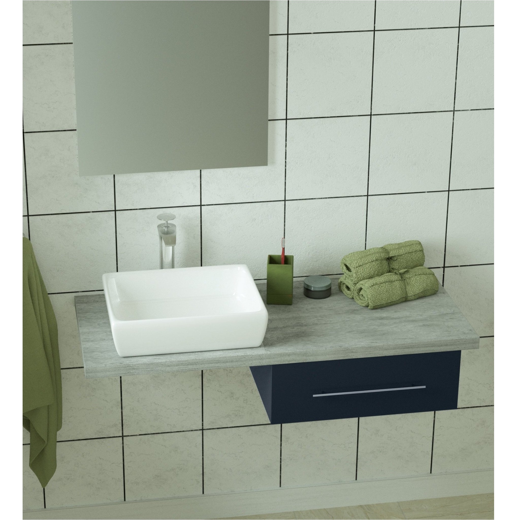 Conjunto de muebles de baño LIVE 110/120 antracita