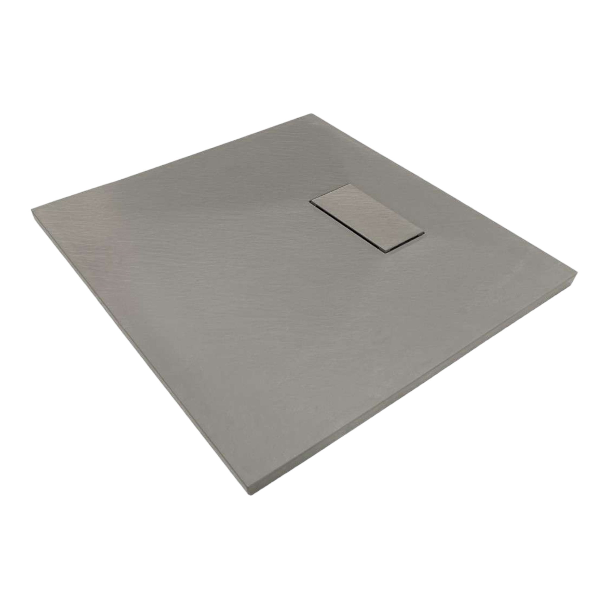 SMC Brausetasse 90x90 cm | Grau Steinoptik