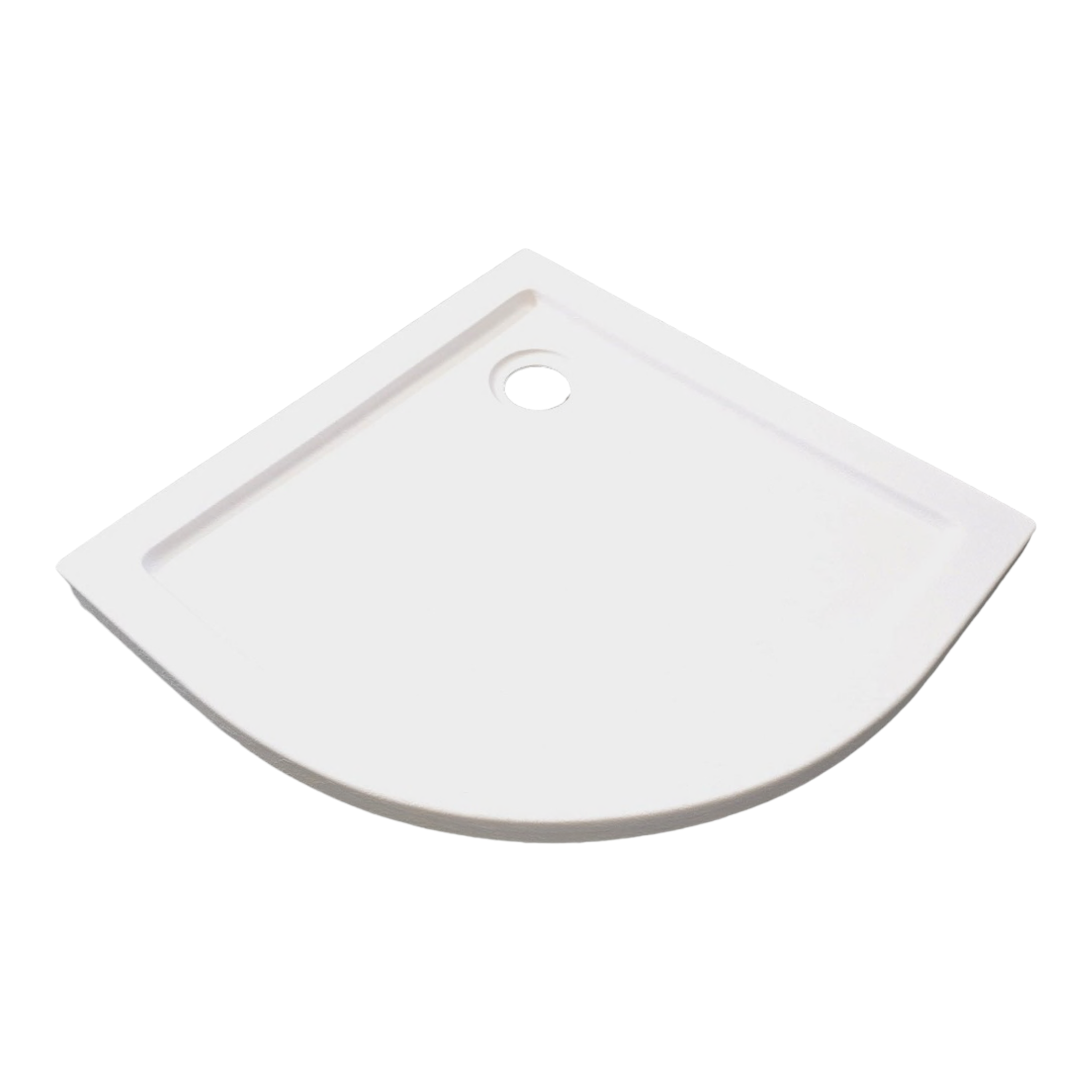 Acrylic round shower tray 80x80 cm | White