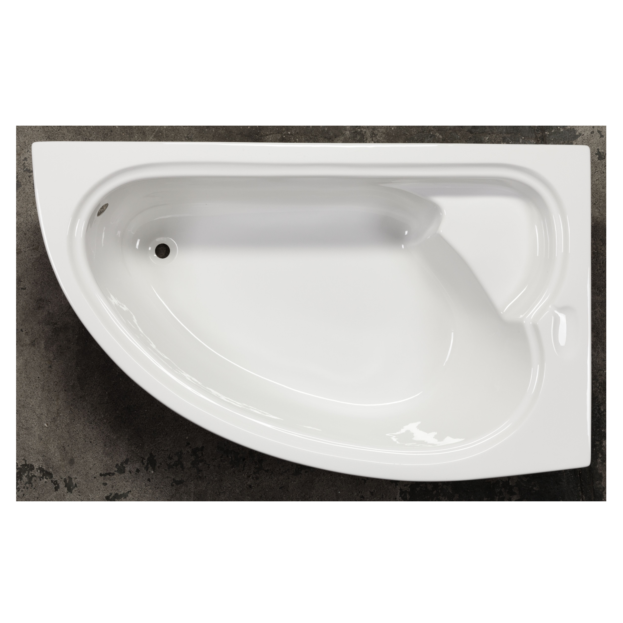 LIVERPOOL corner bath 165x95x45.5 cm