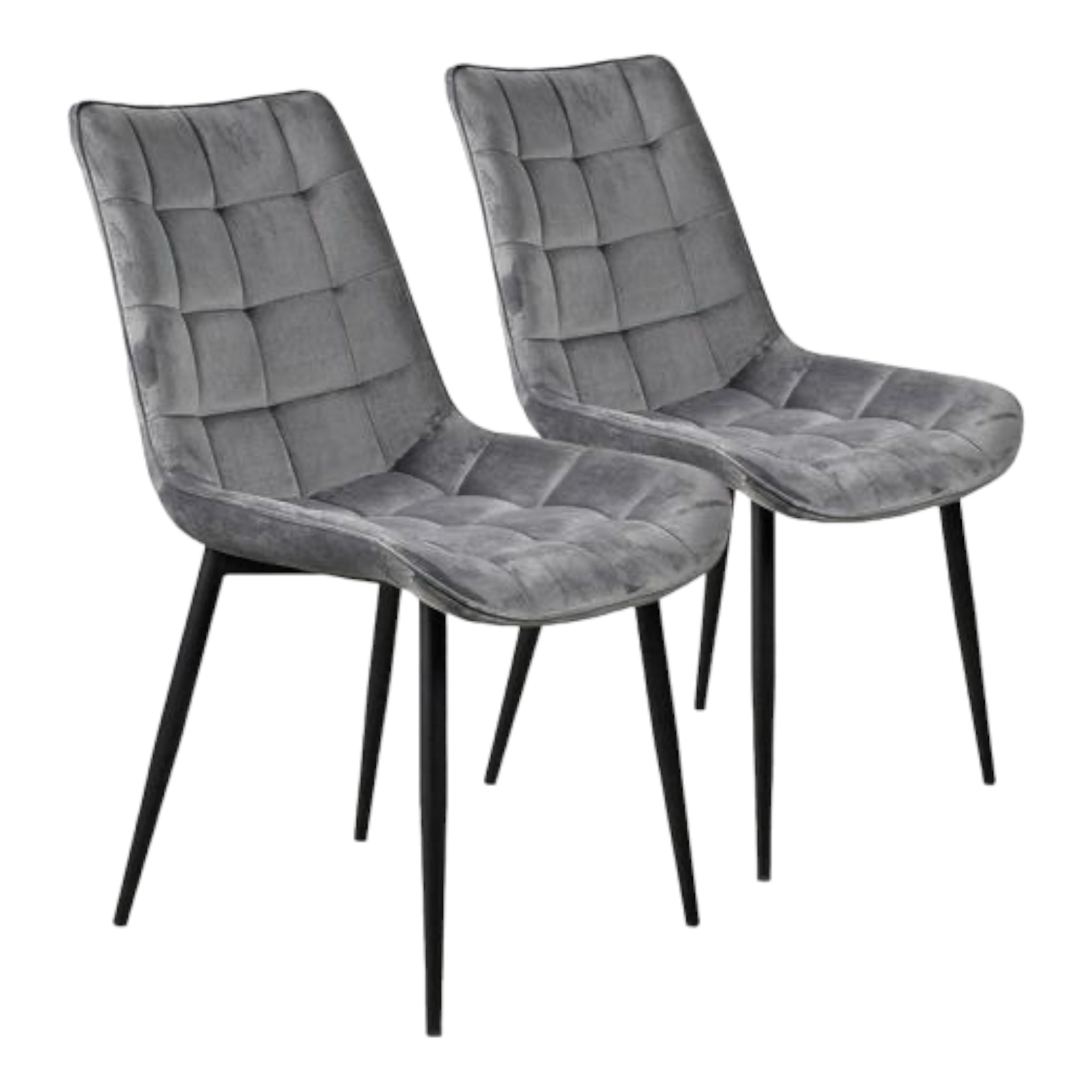 CONJUNTO | 4x sillas de comedor grises