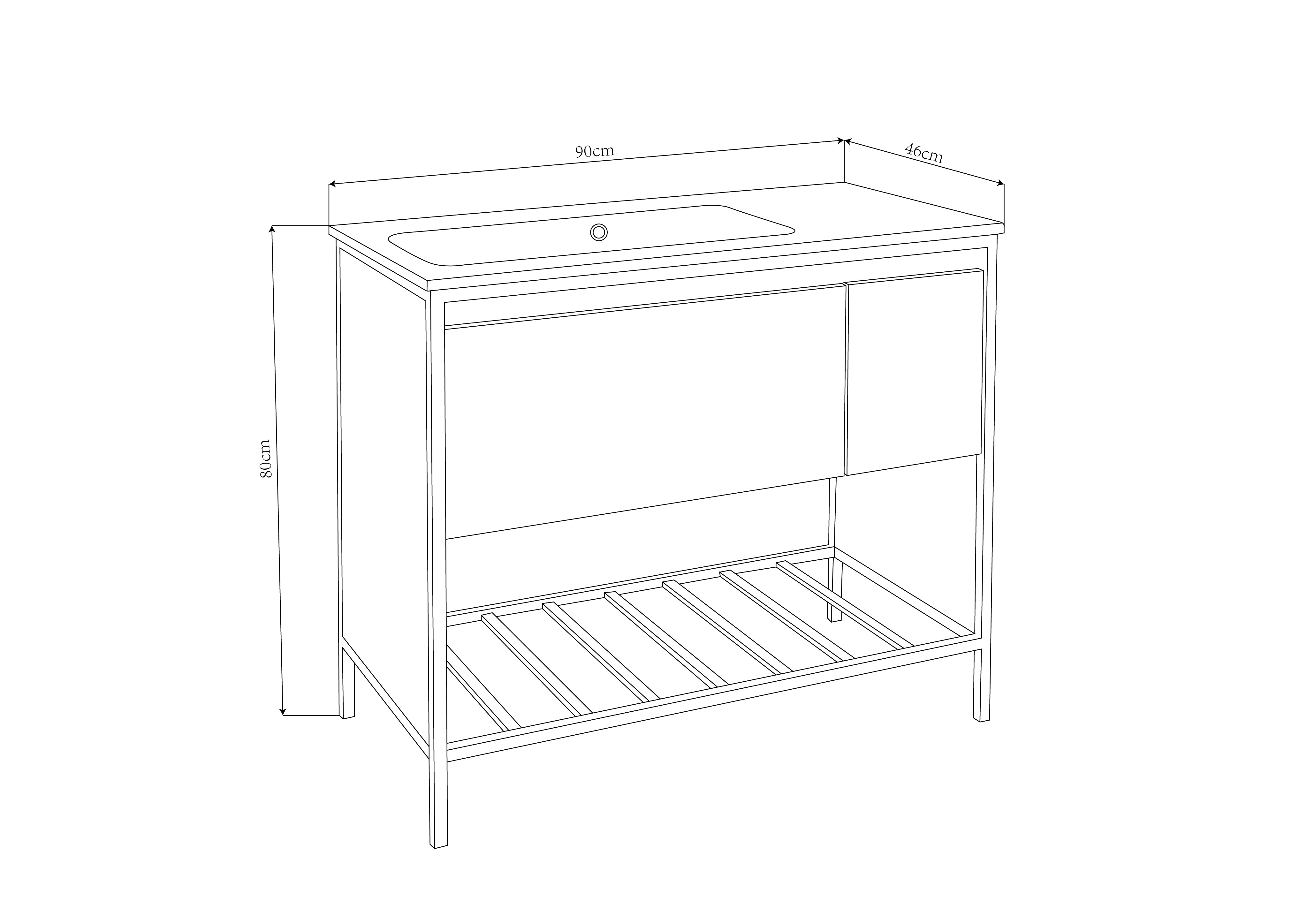 SOHO 90 vanity unit