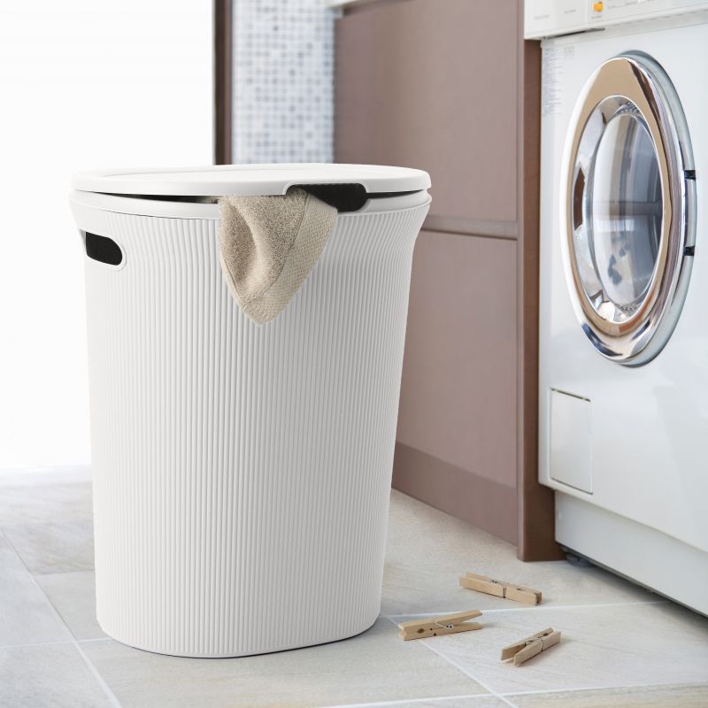 Papelera para la ropa BAOBAB Blanco Pérgamo 40L