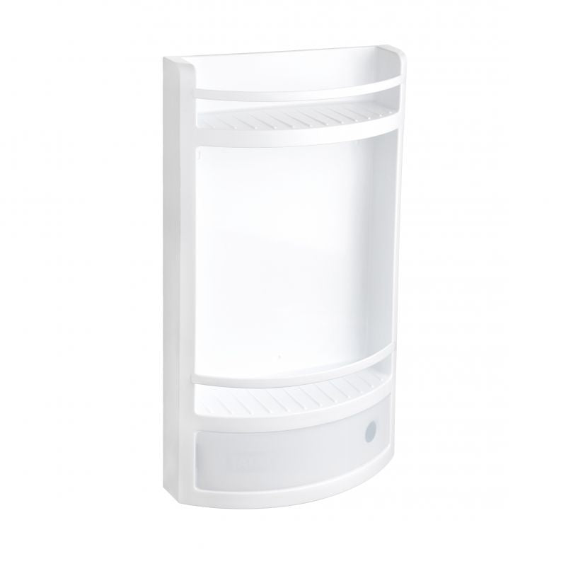 Estante con cajón blanco