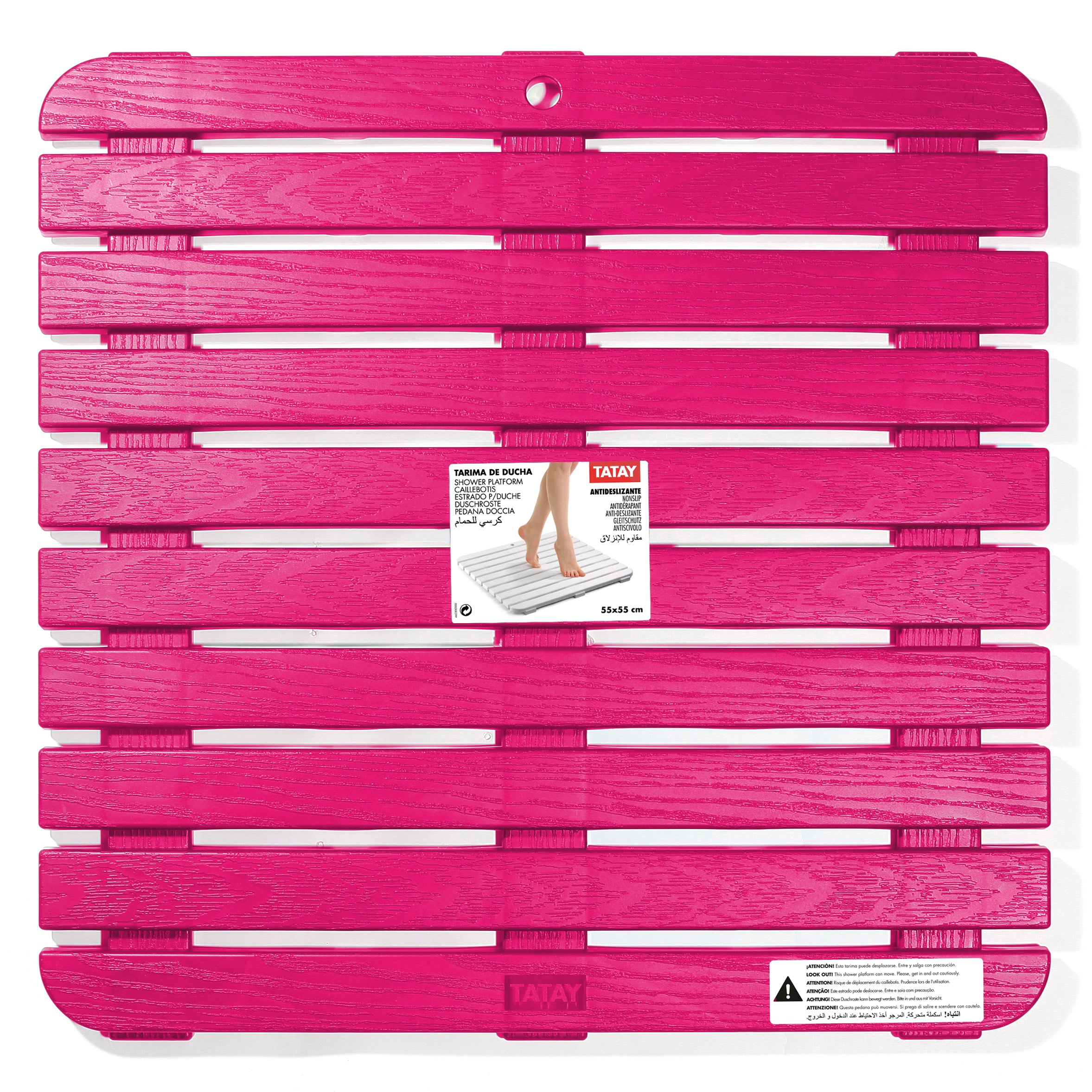 Rejilla de ducha 55 x 55 - Rosa