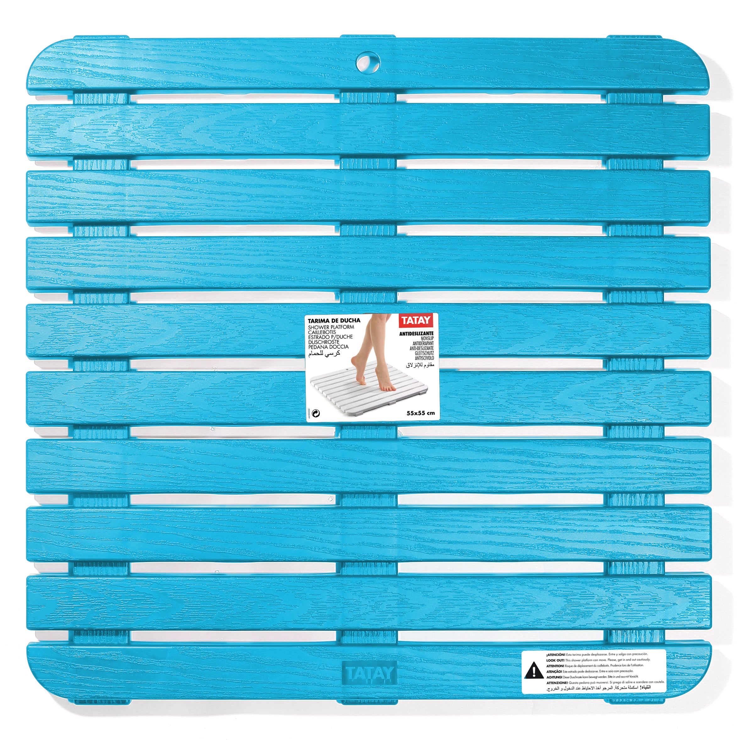 Rejilla de ducha 55 x 55 - Azul
