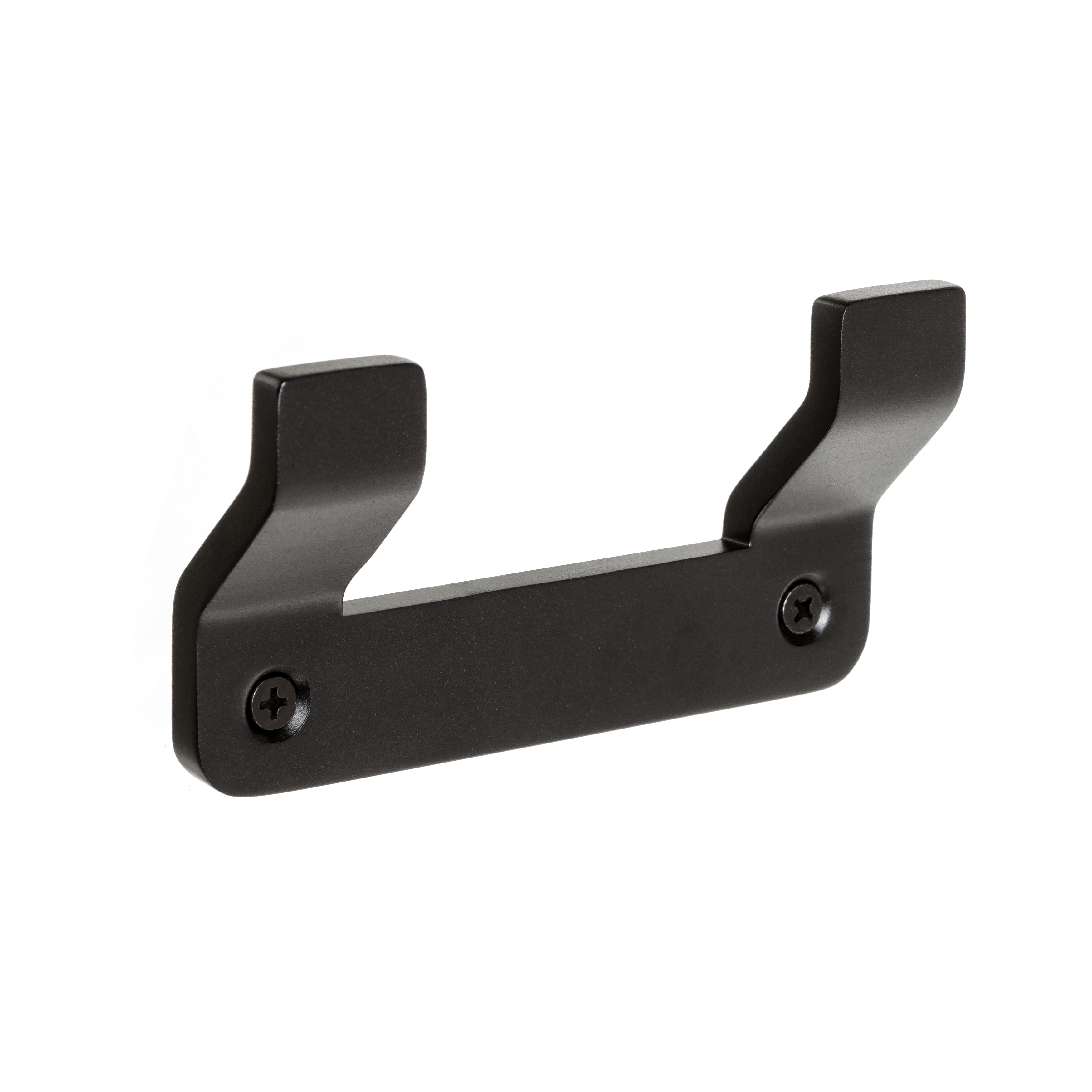 Doppelter Haken ONYX schwarz matt