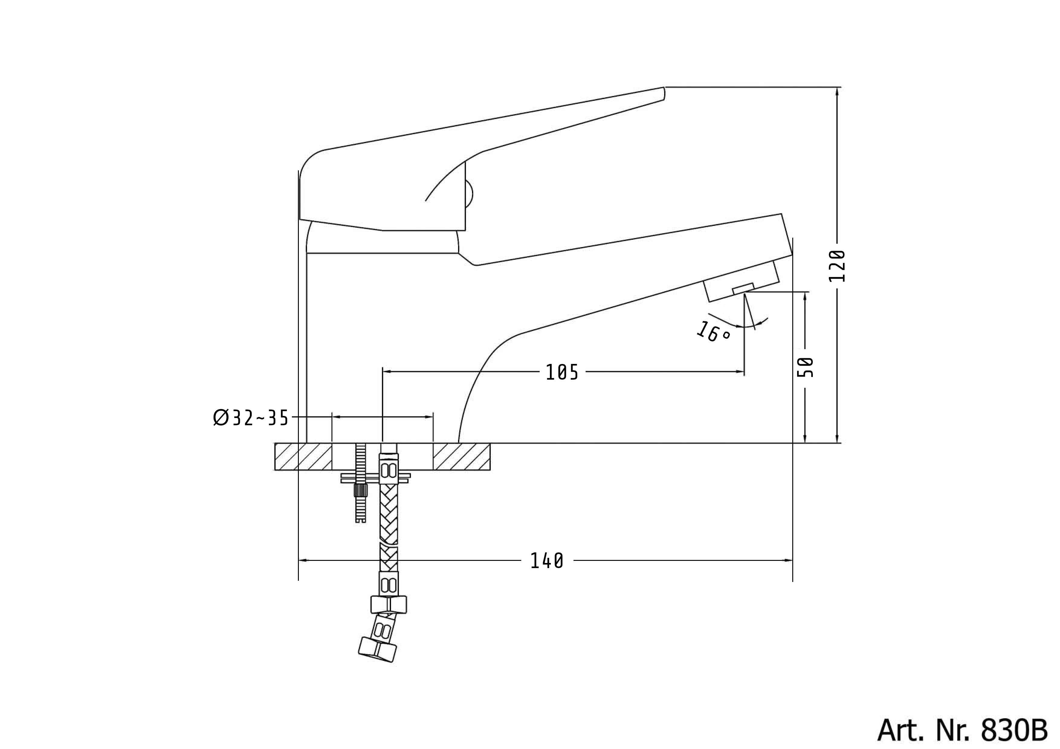 grifo para lavabo SANOBRAVO