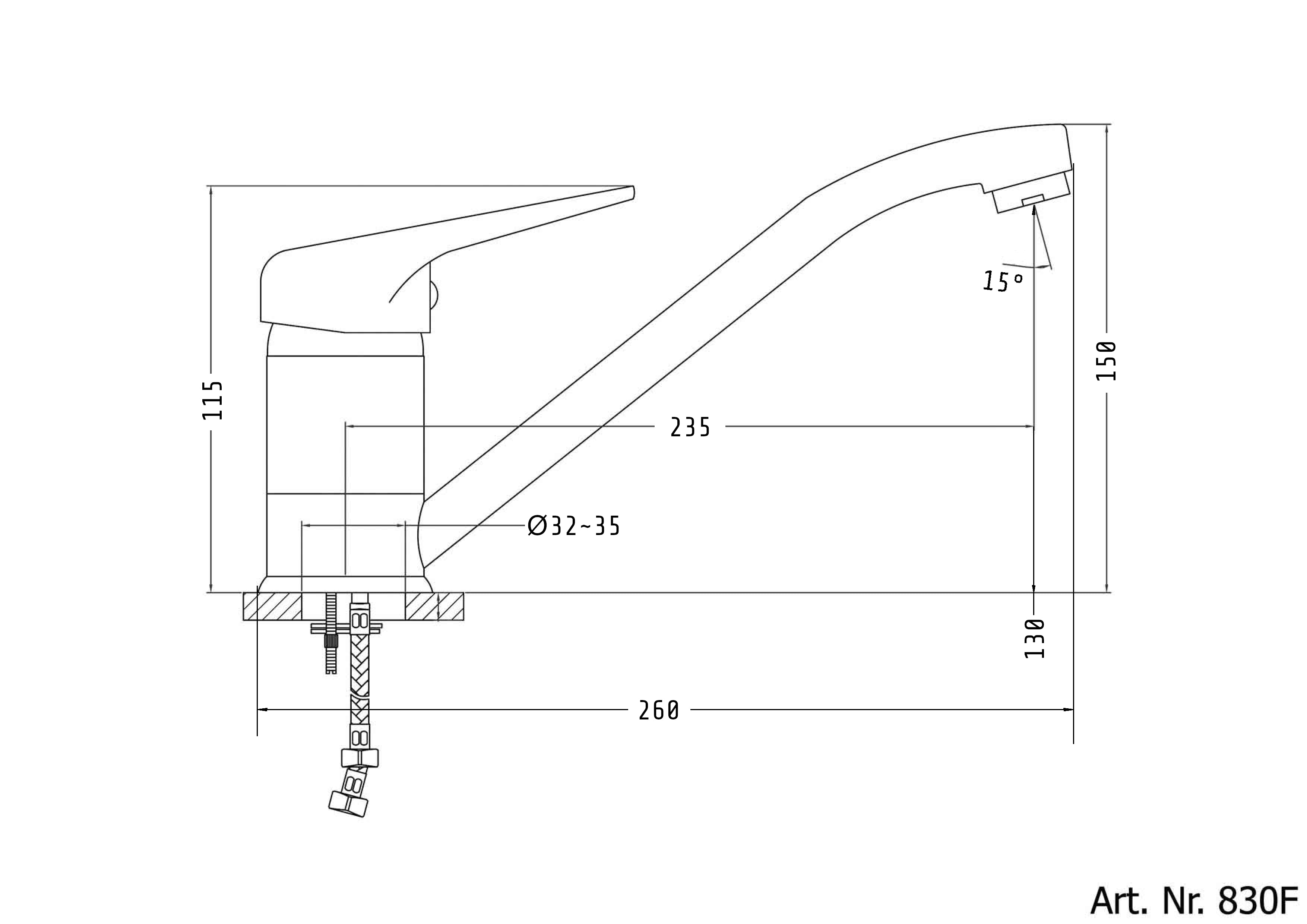 grifo para lavabo SANOBRAVO
