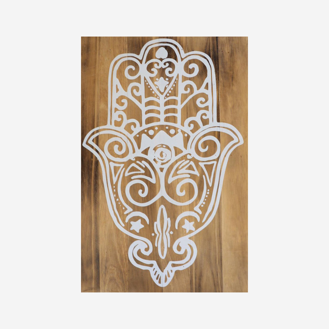 Mano de mandala de decoración de pared