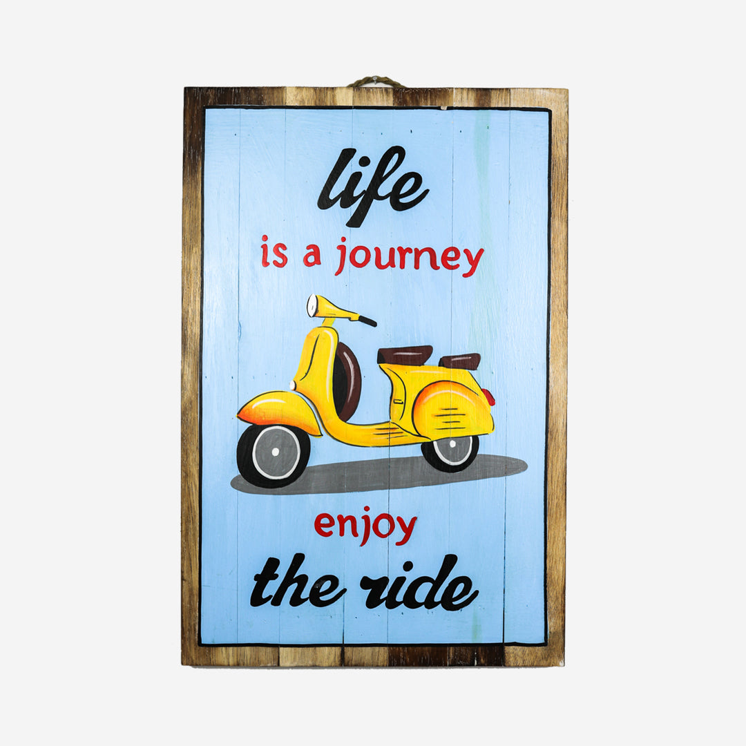 Decoración de pared La vida es un viaje.