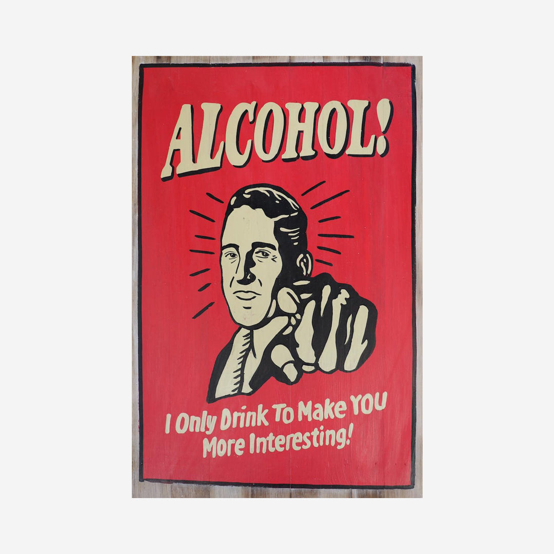 Decoración de paredes con alcohol.